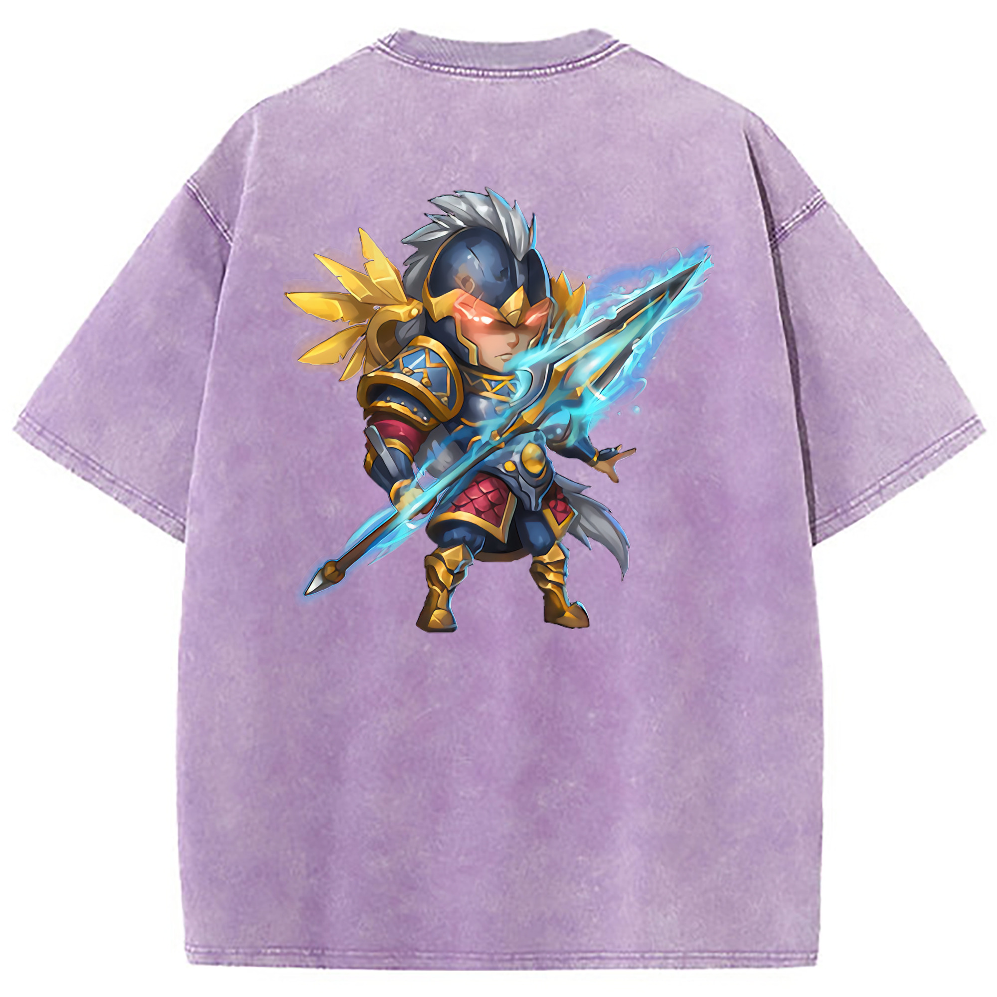 （画像用） リーグ・オブ・レジェンド League of Legends LOL 綿100% ヴィンテージ風 半袖Tシャツ（背面プリント）