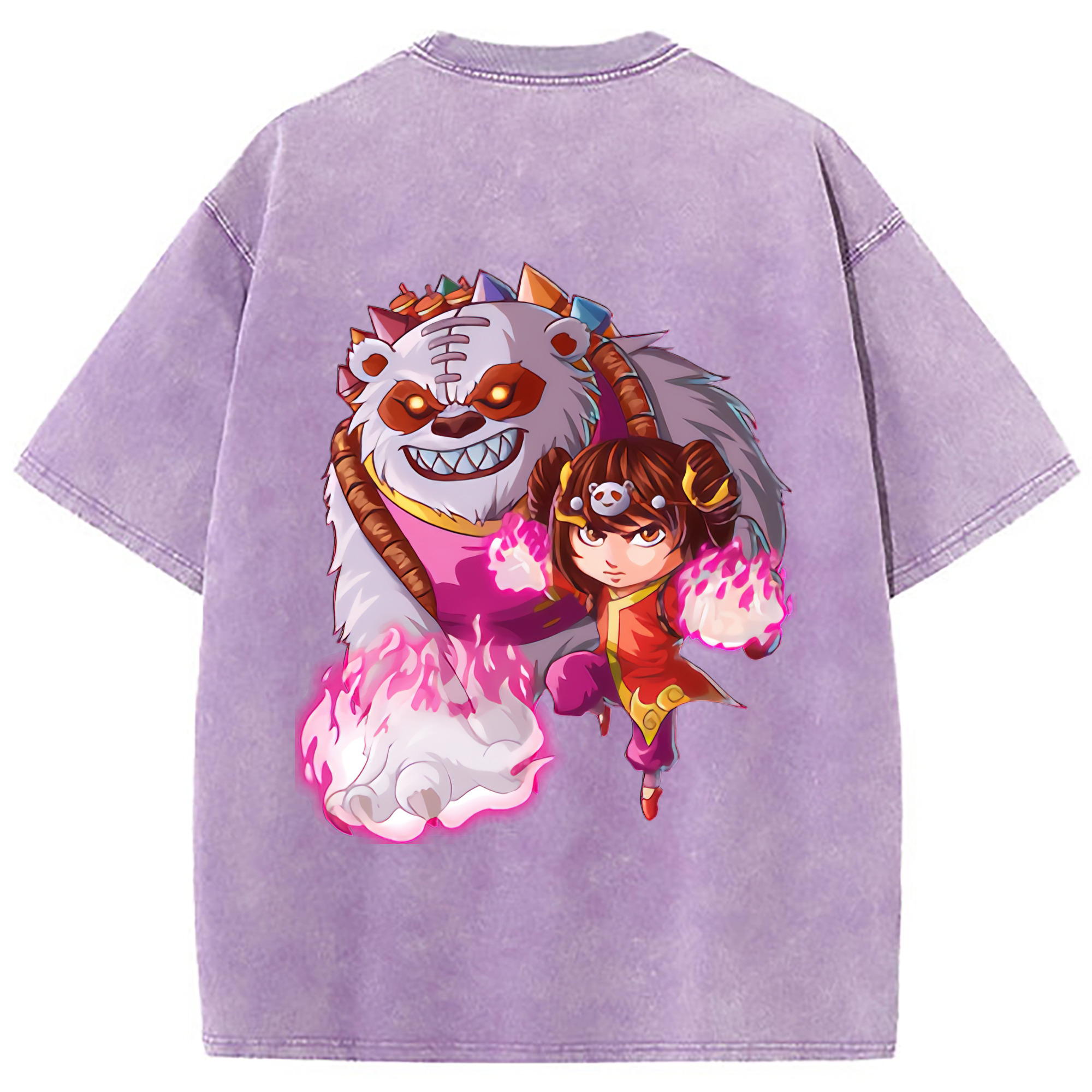 （画像用） リーグ・オブ・レジェンド League of Legends LOL 綿100% ヴィンテージ風 半袖Tシャツ（背面プリント）