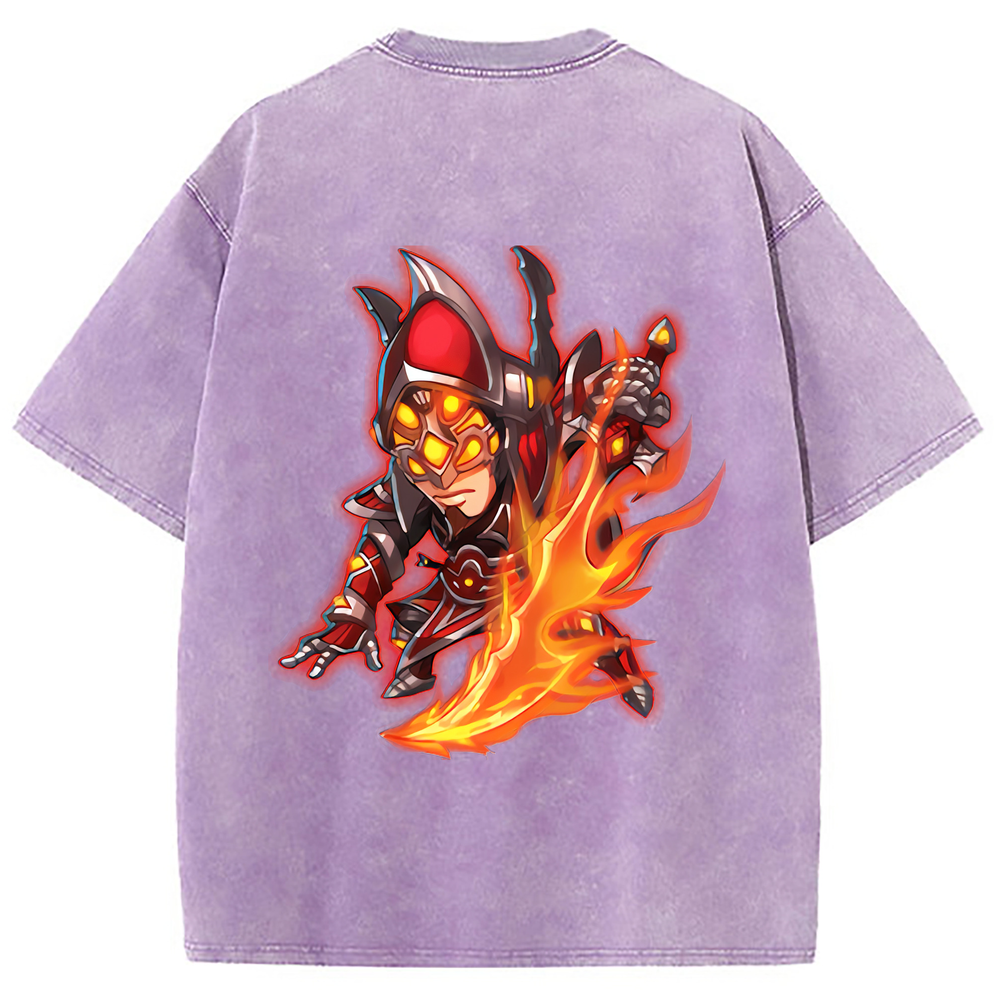 （画像用） リーグ・オブ・レジェンド League of Legends LOL 綿100% ヴィンテージ風 半袖Tシャツ（背面プリント）