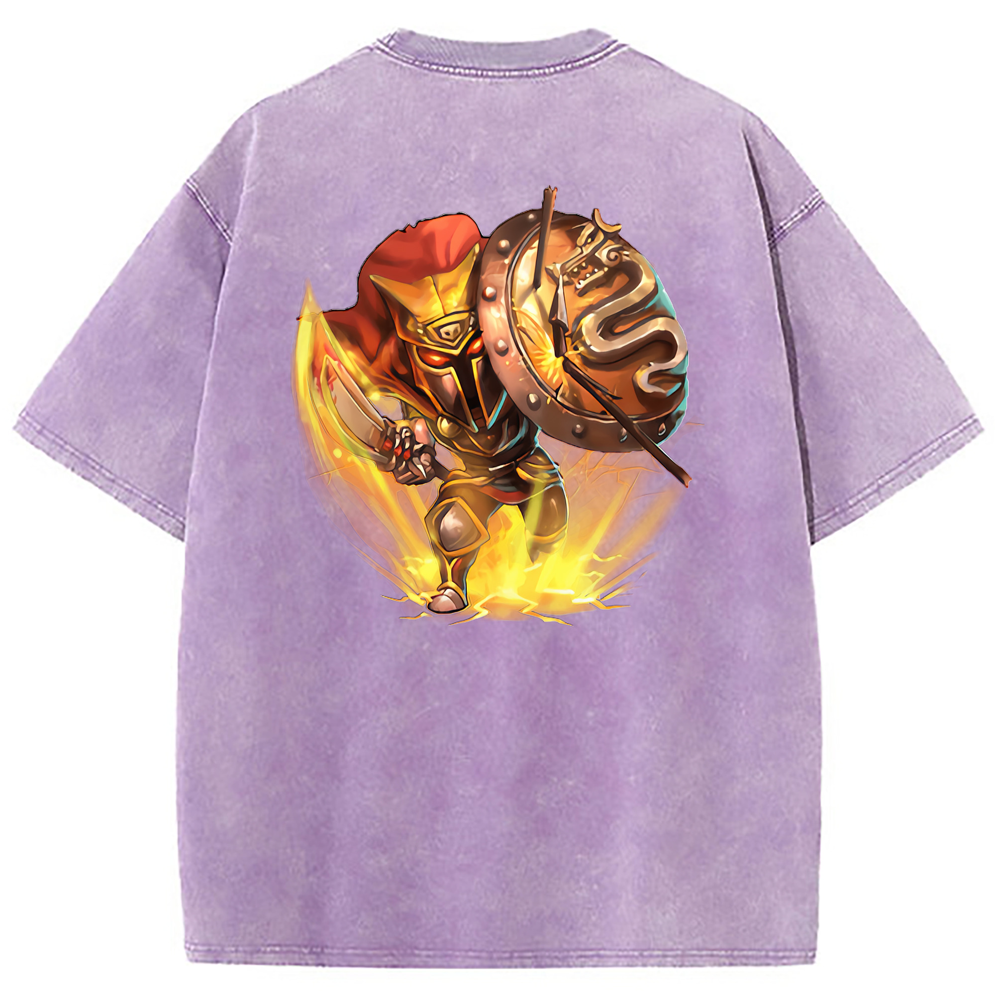 （画像用） リーグ・オブ・レジェンド League of Legends LOL 綿100% ヴィンテージ風 半袖Tシャツ（背面プリント）