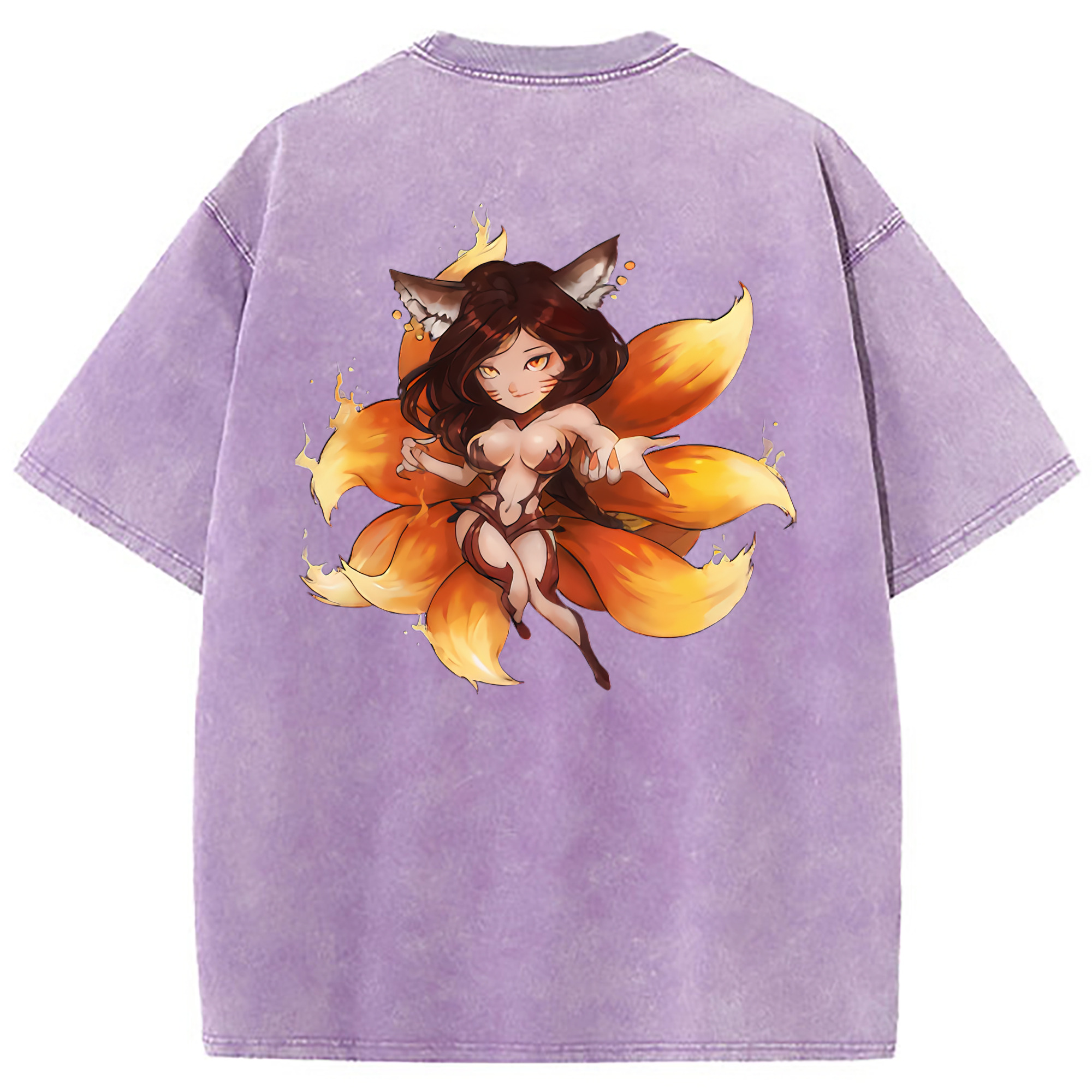（画像用） リーグ・オブ・レジェンド League of Legends LOL 綿100% ヴィンテージ風 半袖Tシャツ（背面プリント）