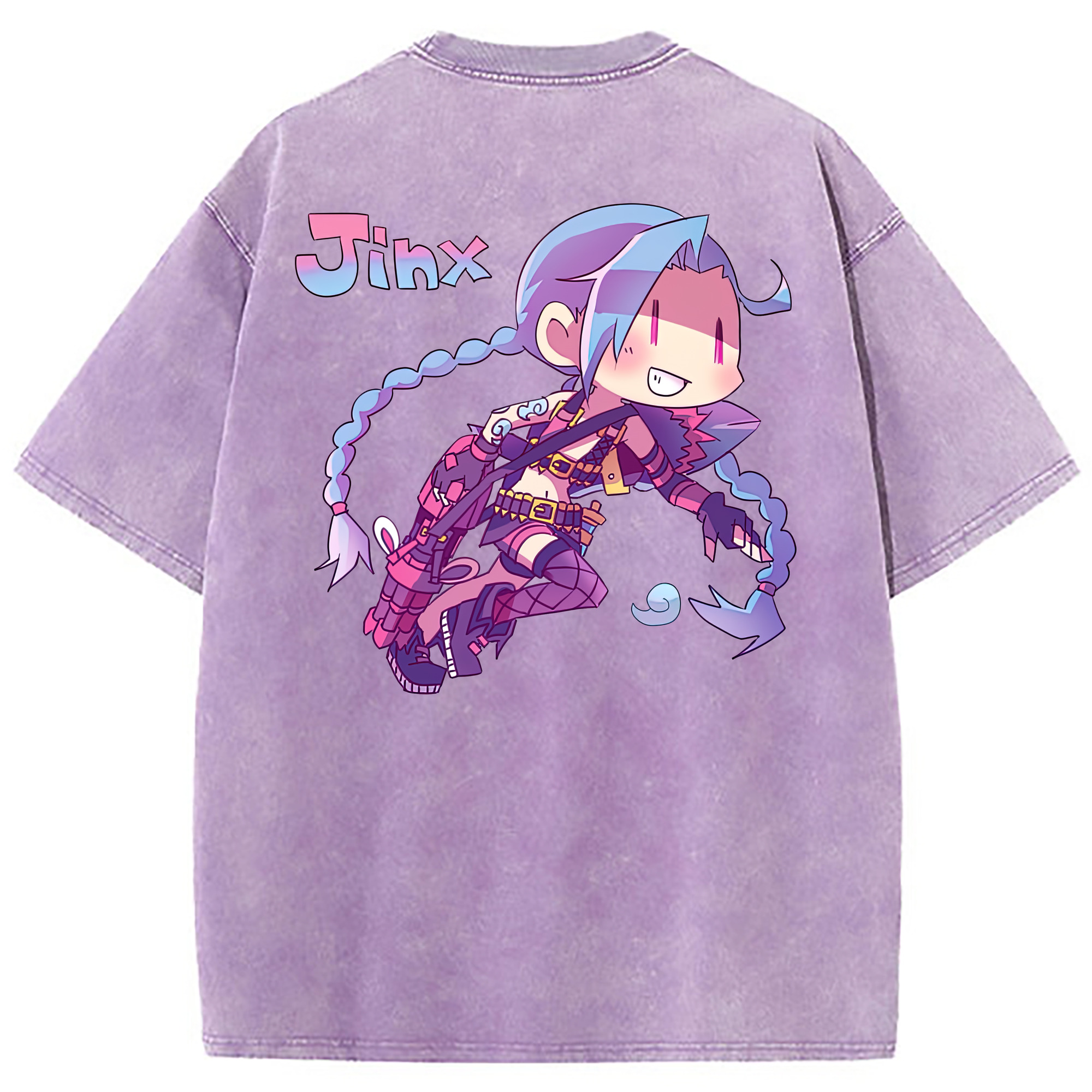 （画像用） リーグ・オブ・レジェンド League of Legends LOL 綿100% ヴィンテージ風 半袖Tシャツ（背面プリント）