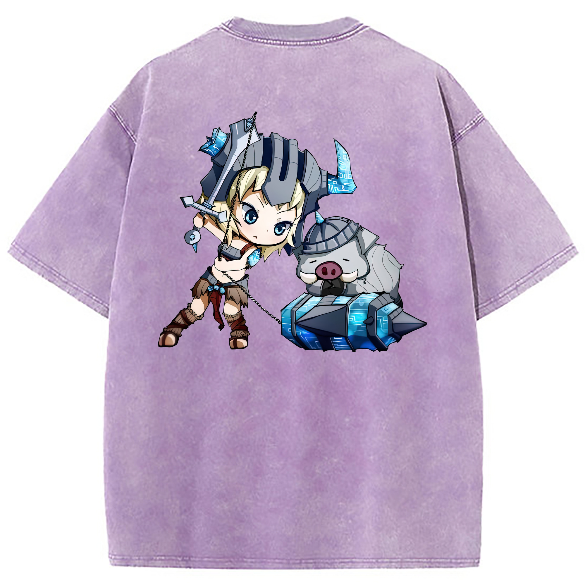 （画像用） リーグ・オブ・レジェンド League of Legends LOL 綿100% ヴィンテージ風 半袖Tシャツ（背面プリント）