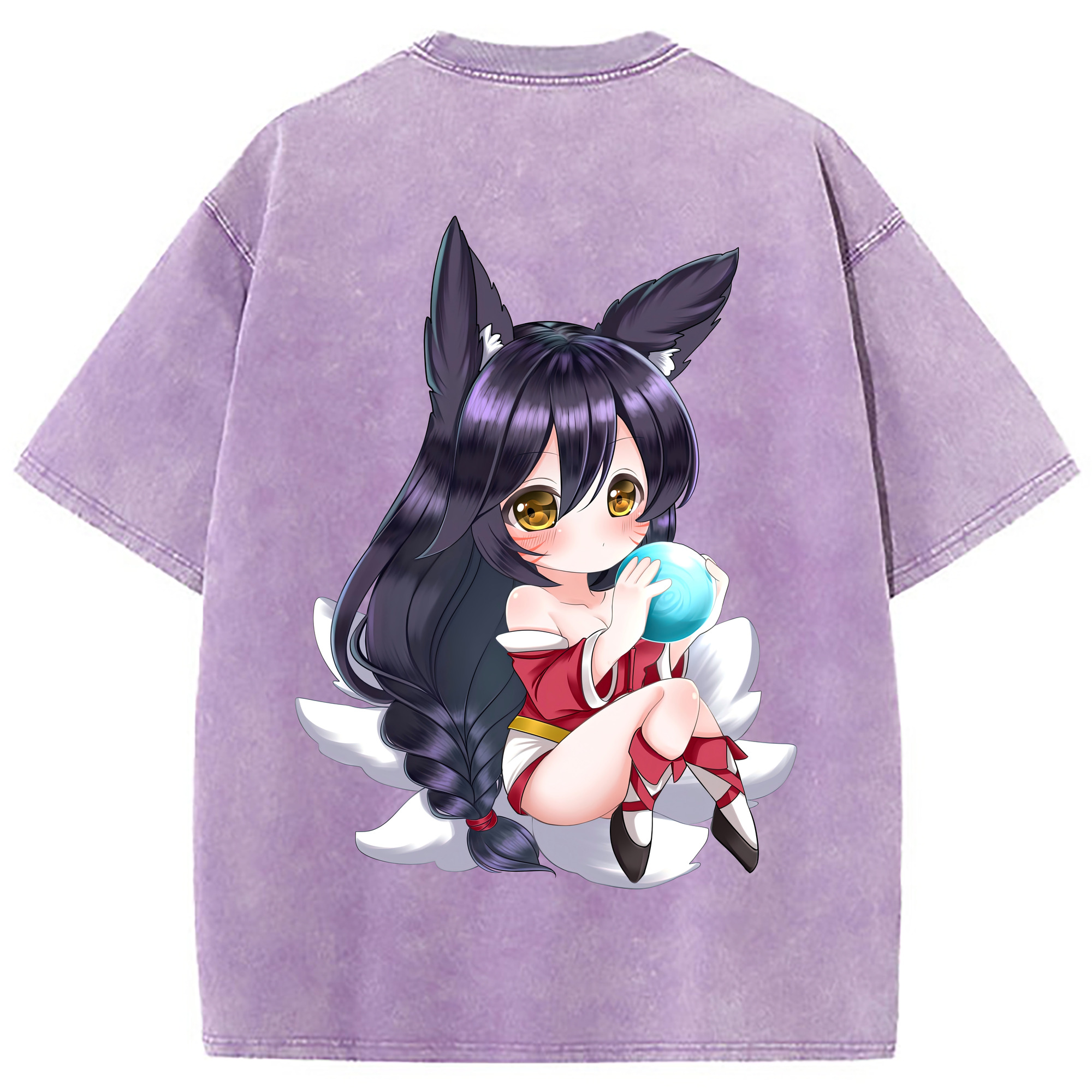 （画像用） リーグ・オブ・レジェンド League of Legends LOL 綿100% ヴィンテージ風 半袖Tシャツ（背面プリント）
