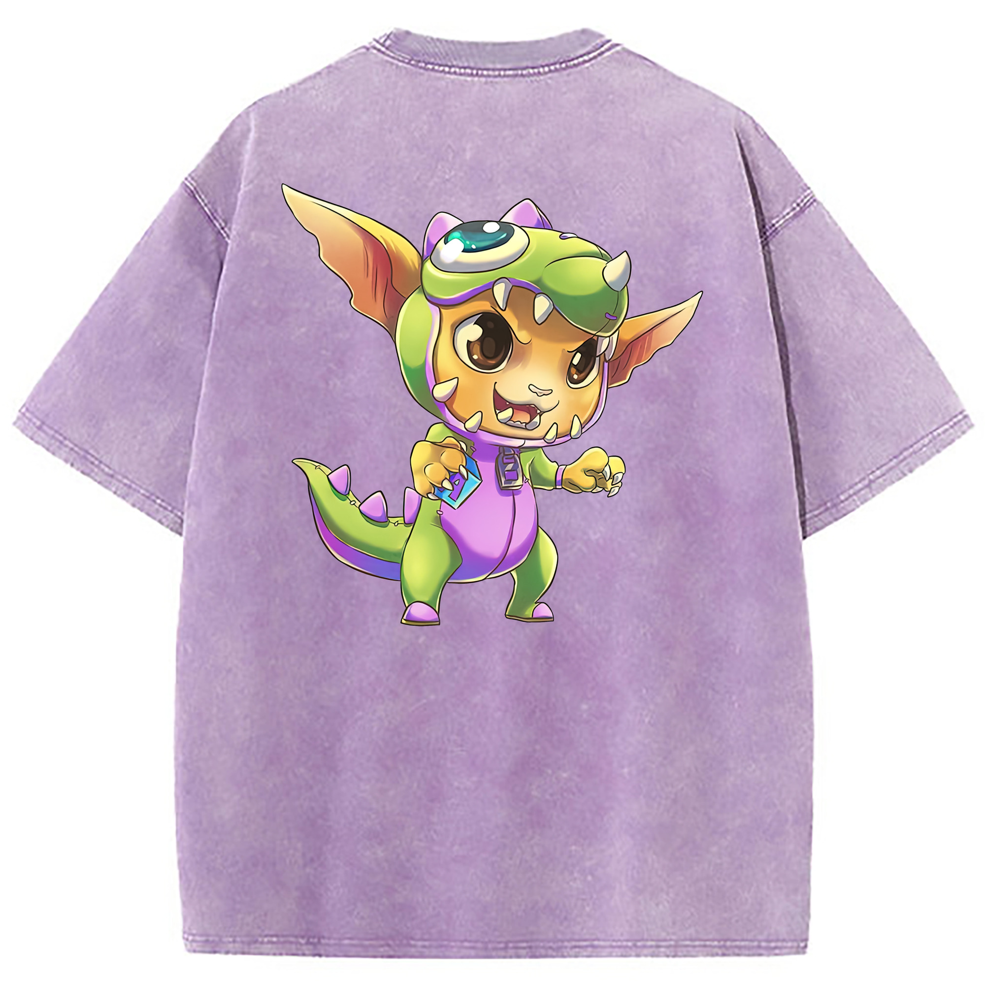 （画像用） リーグ・オブ・レジェンド League of Legends LOL 綿100% ヴィンテージ風 半袖Tシャツ（背面プリント）