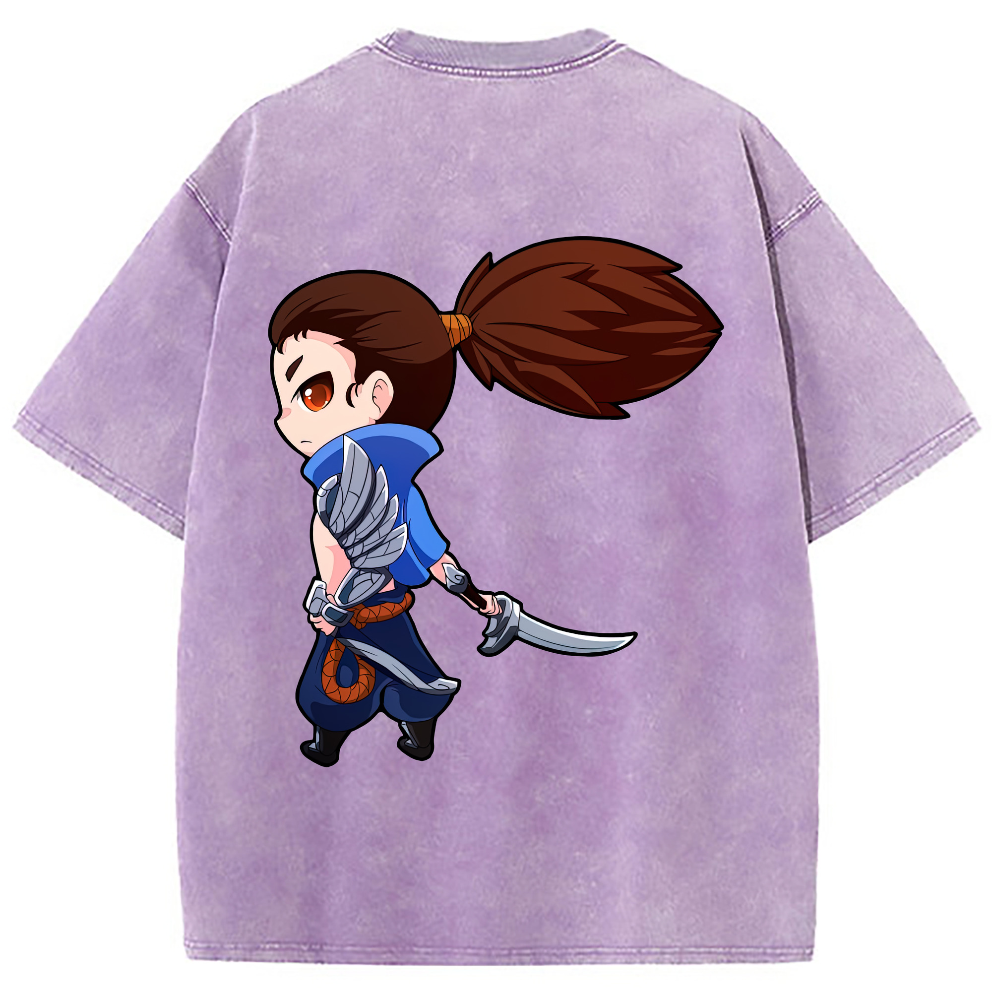 （画像用） リーグ・オブ・レジェンド League of Legends LOL 綿100% ヴィンテージ風 半袖Tシャツ（背面プリント）