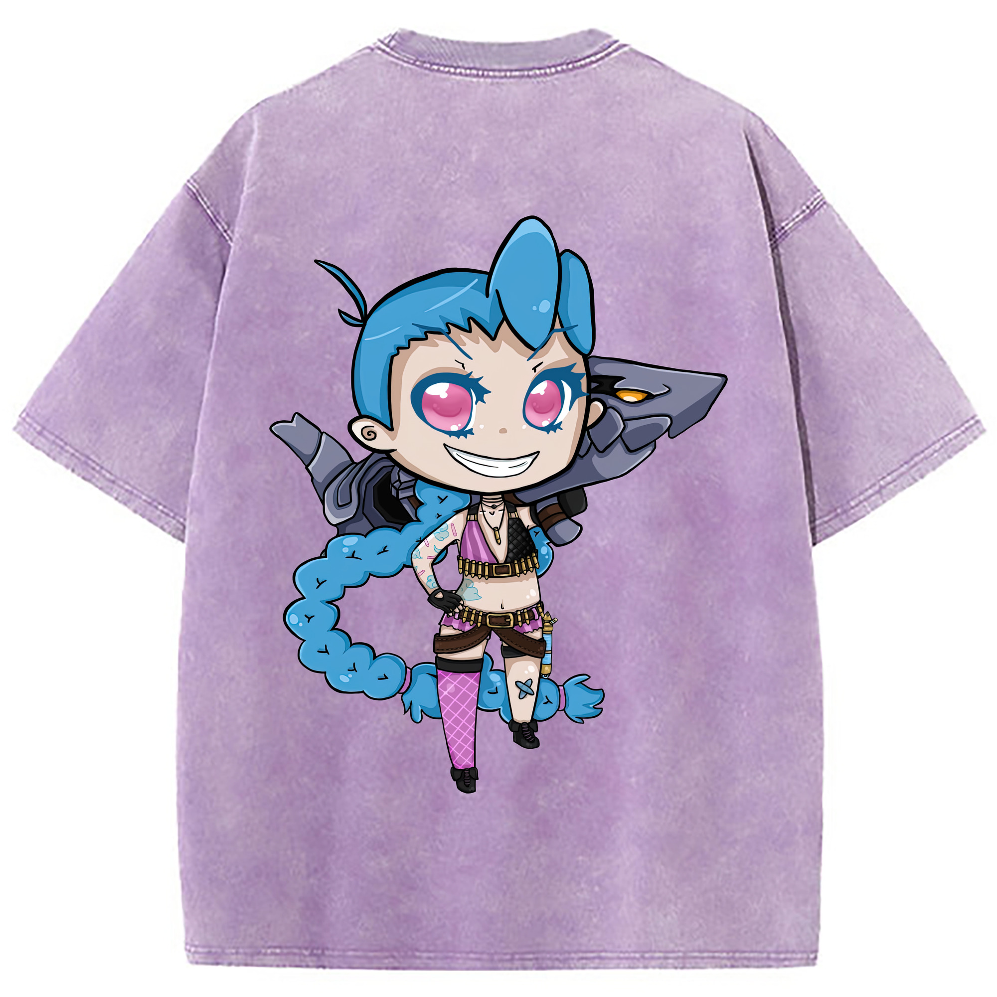 （画像用） リーグ・オブ・レジェンド League of Legends LOL 綿100% ヴィンテージ風 半袖Tシャツ（背面プリント）