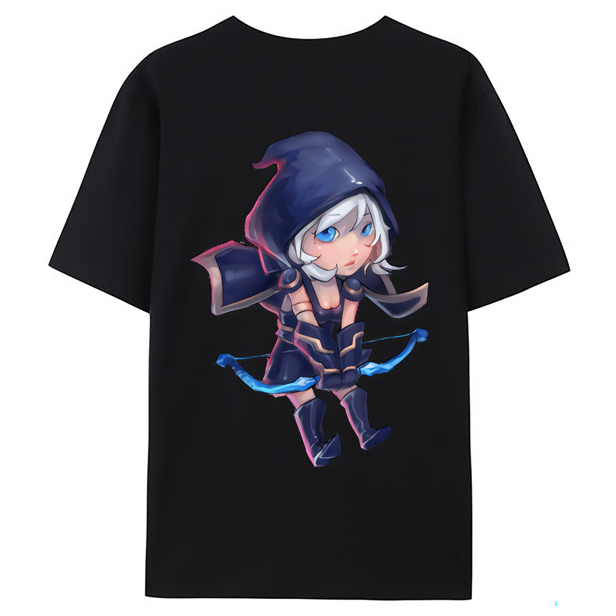 （画像用） リーグ・オブ・レジェンド League of Legends LOL 綿100％ メンズ半袖Tシャツ（バックプリント） 通気性