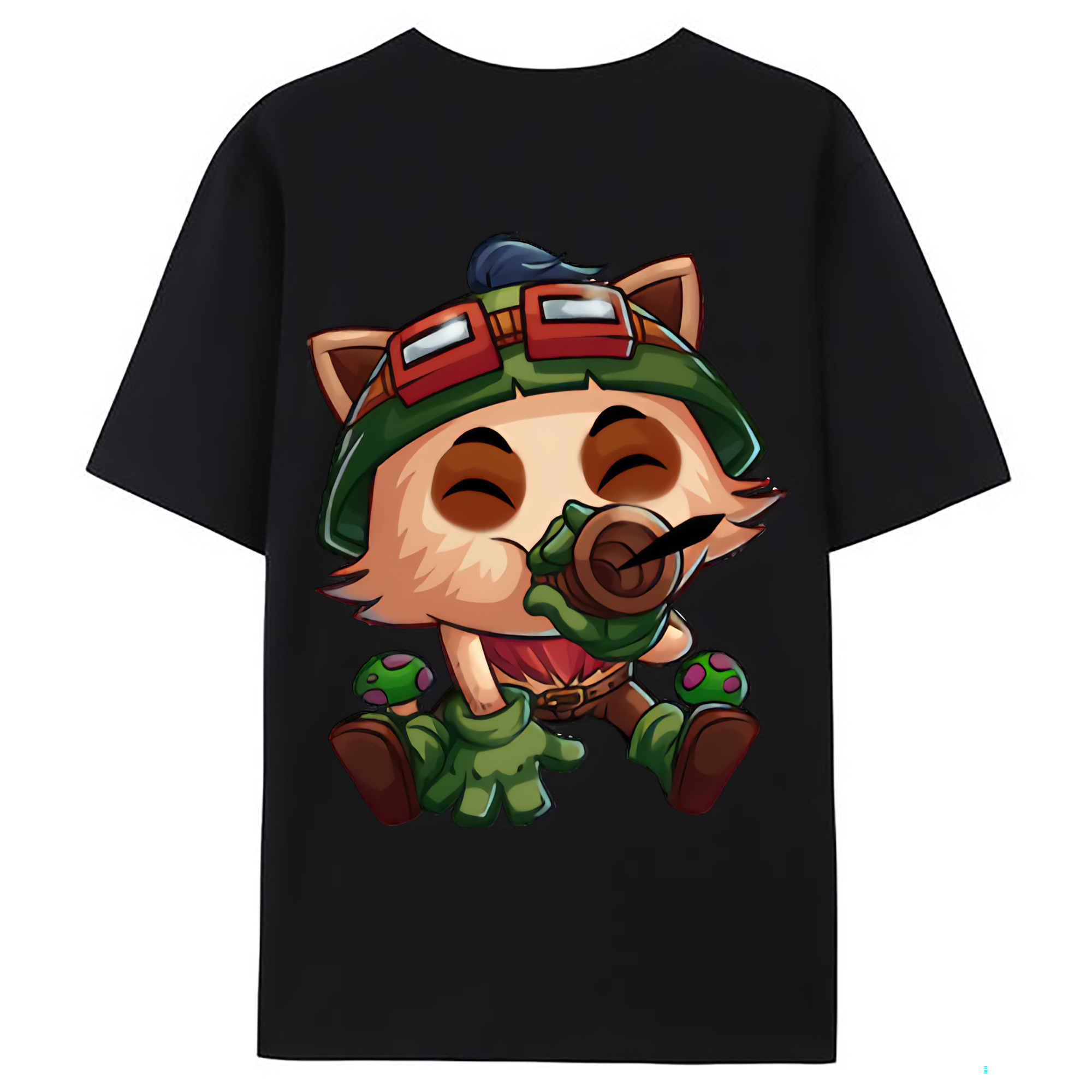 （画像用） リーグ・オブ・レジェンド League of Legends LOL 綿100％ メンズ半袖Tシャツ（バックプリント） 通気性