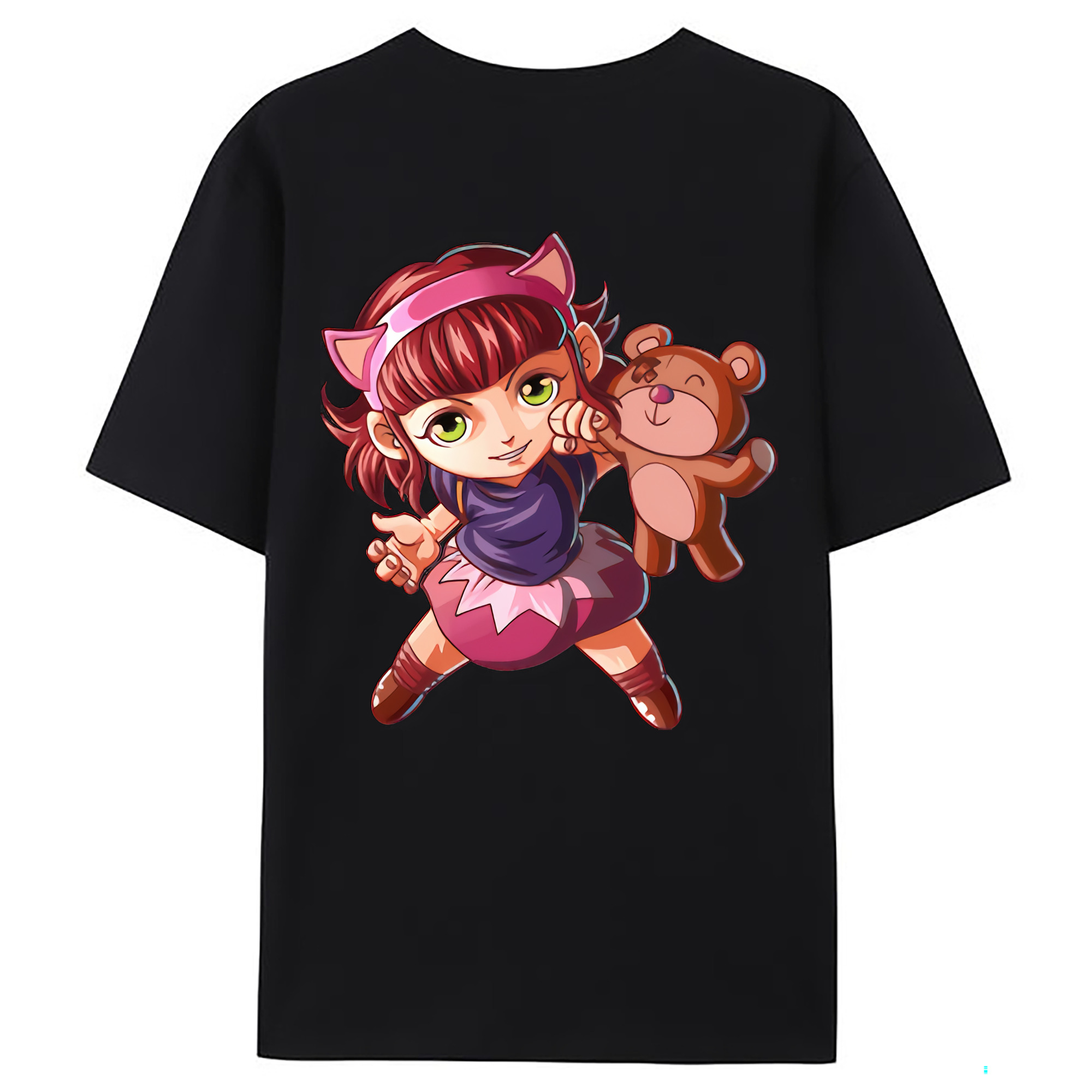 （画像用） リーグ・オブ・レジェンド League of Legends LOL 綿100％ メンズ半袖Tシャツ（バックプリント） 通気性