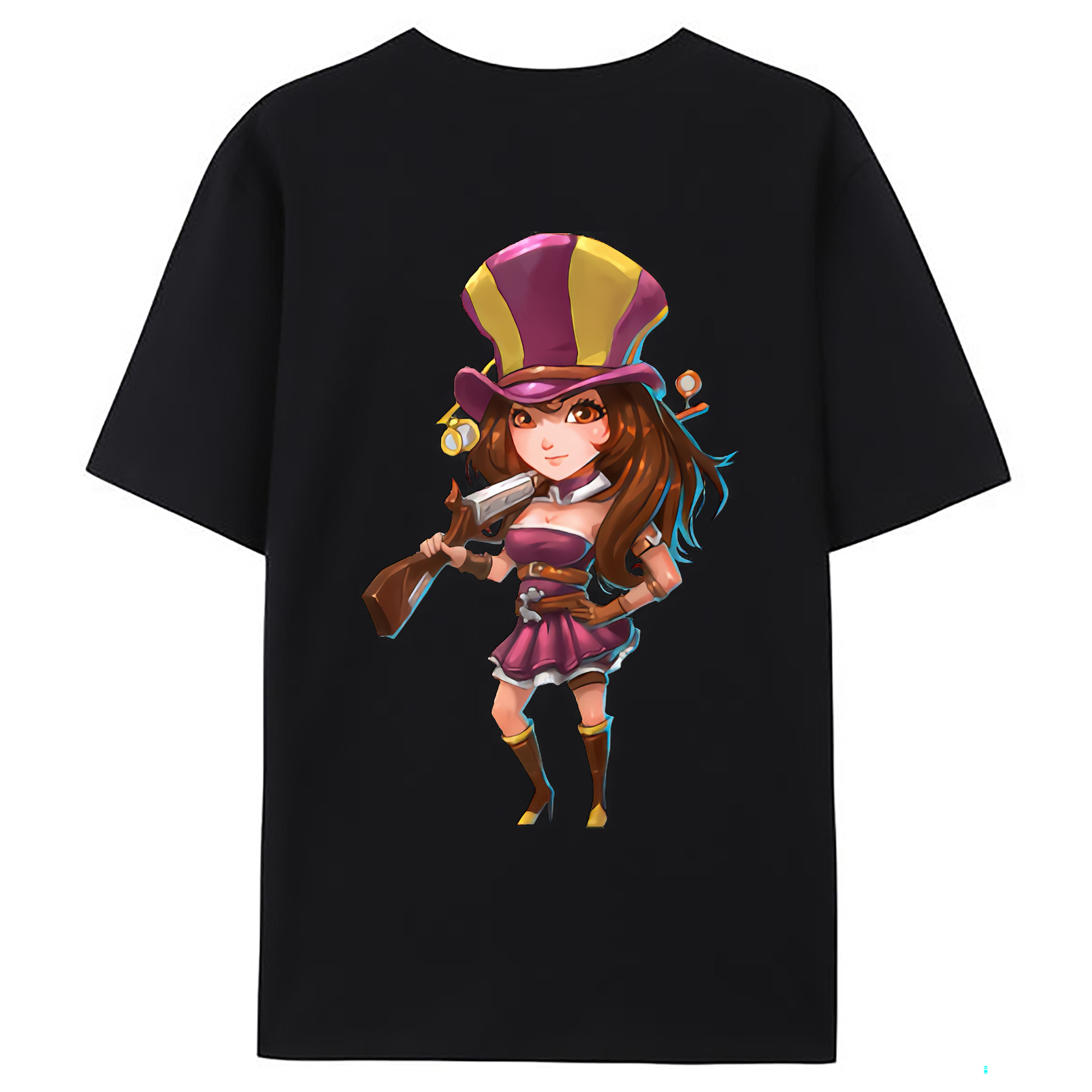 （画像用） リーグ・オブ・レジェンド League of Legends LOL 綿100％ メンズ半袖Tシャツ（バックプリント） 通気性