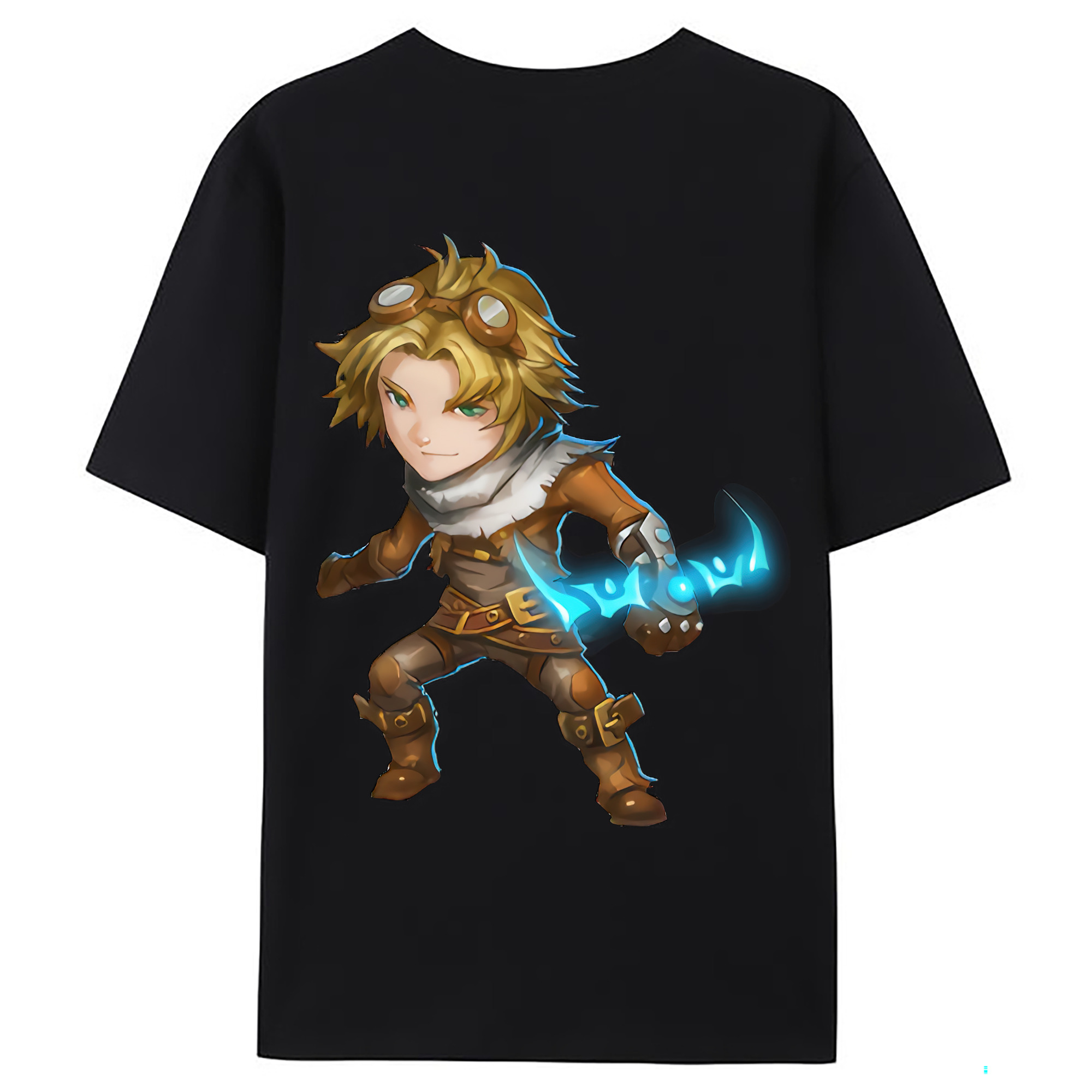 （画像用） リーグ・オブ・レジェンド League of Legends LOL 綿100％ メンズ半袖Tシャツ（バックプリント） 通気性