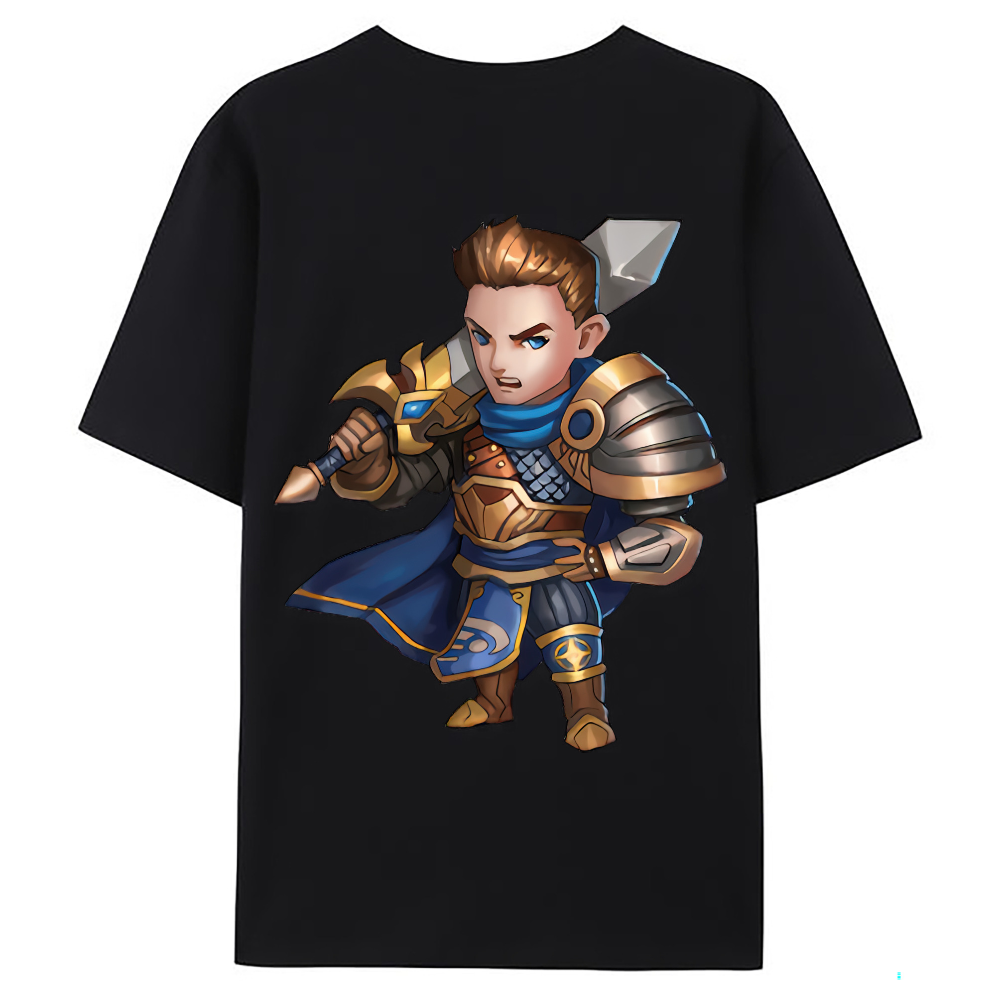 （画像用） リーグ・オブ・レジェンド League of Legends LOL 綿100％ メンズ半袖Tシャツ（バックプリント） 通気性