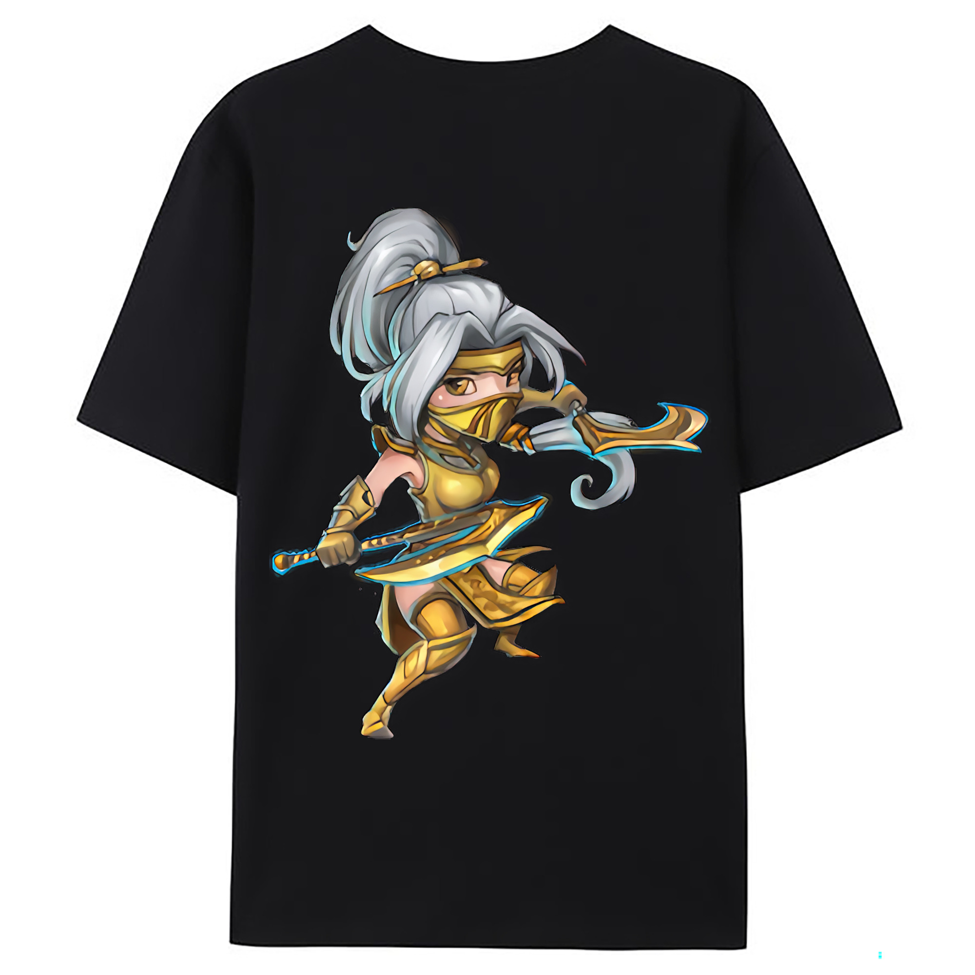 （画像用） リーグ・オブ・レジェンド League of Legends LOL 綿100％ メンズ半袖Tシャツ（バックプリント） 通気性