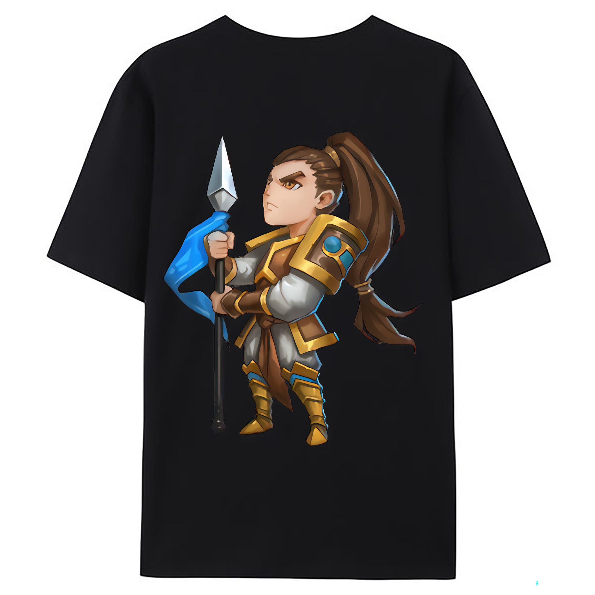 （画像用） リーグ・オブ・レジェンド League of Legends LOL 綿100％ メンズ半袖Tシャツ（バックプリント） 通気性