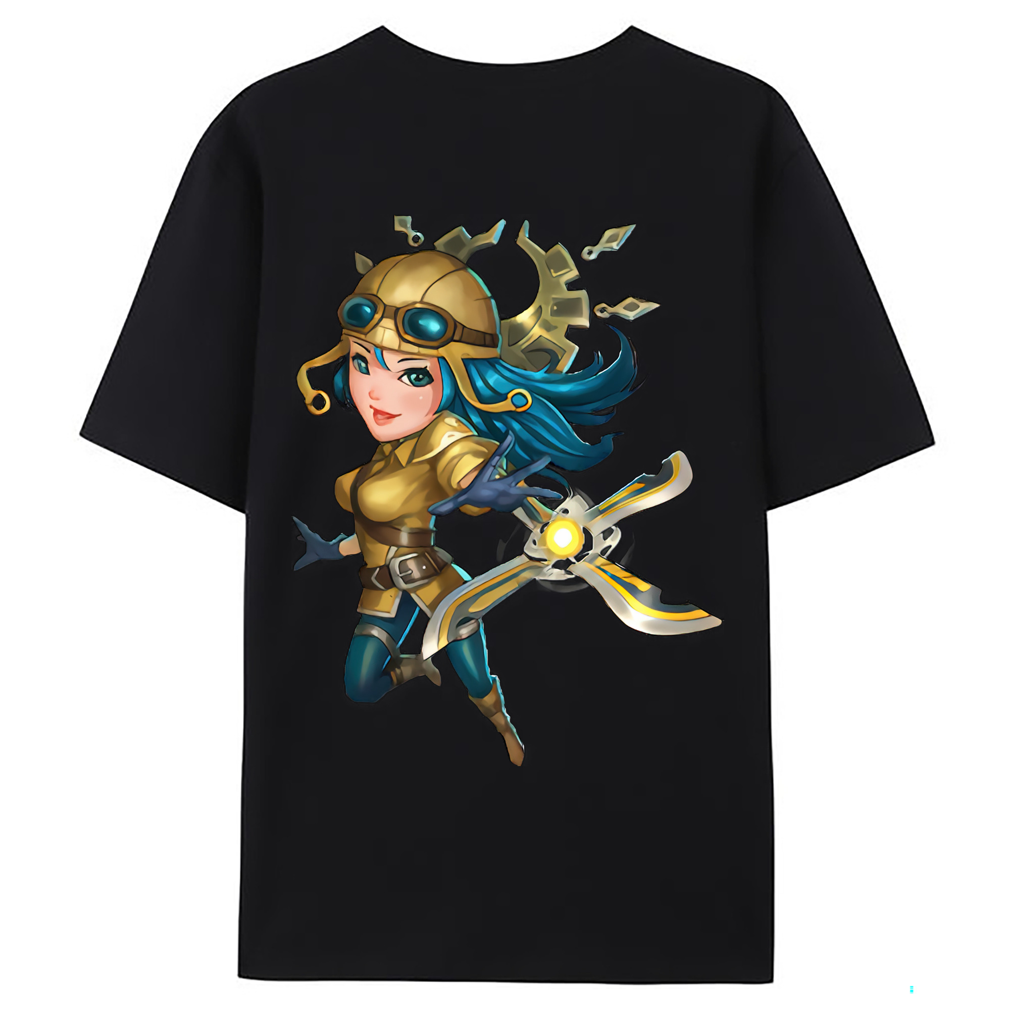 （画像用） リーグ・オブ・レジェンド League of Legends LOL 綿100％ メンズ半袖Tシャツ（バックプリント） 通気性