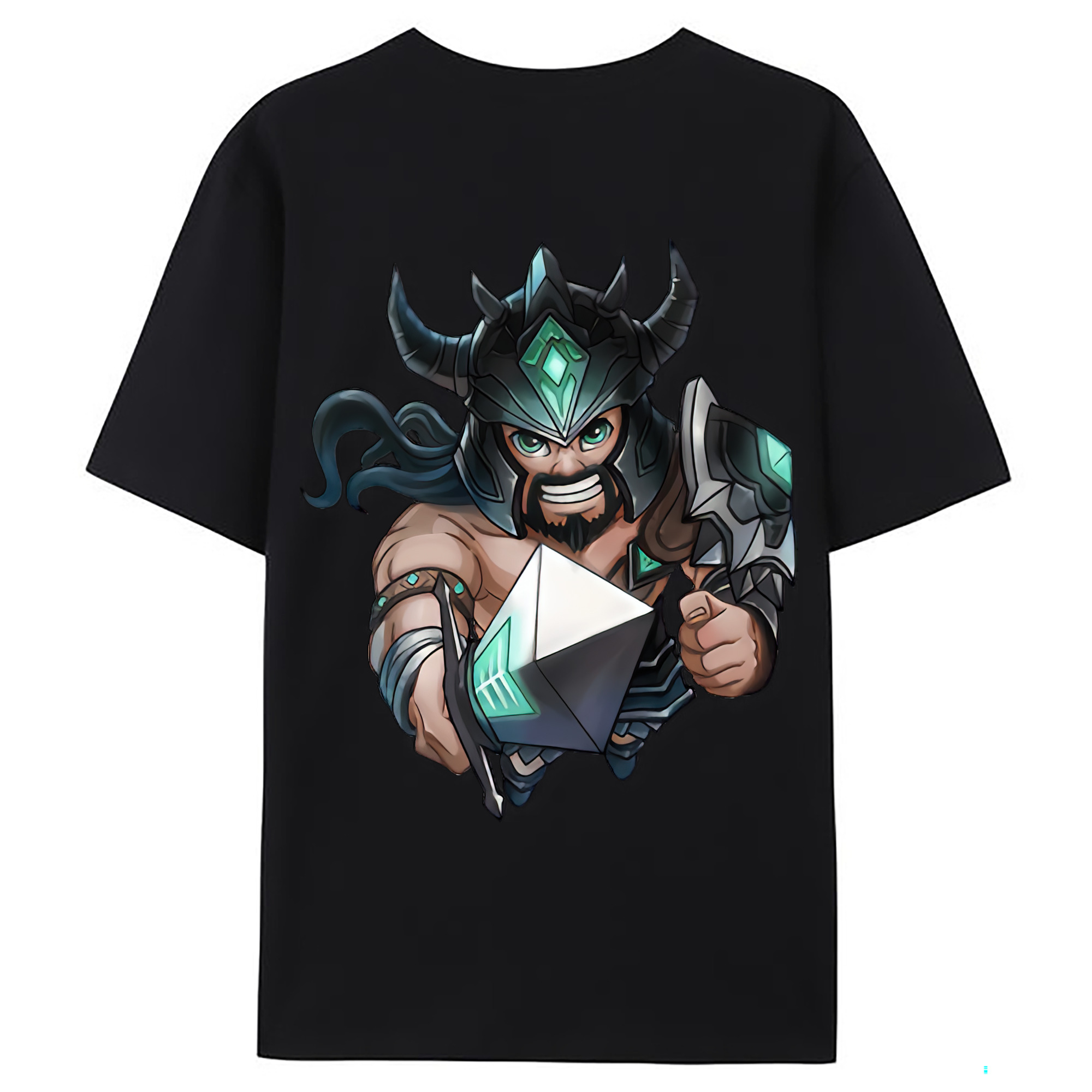 （画像用） リーグ・オブ・レジェンド League of Legends LOL 綿100％ メンズ半袖Tシャツ（バックプリント） 通気性