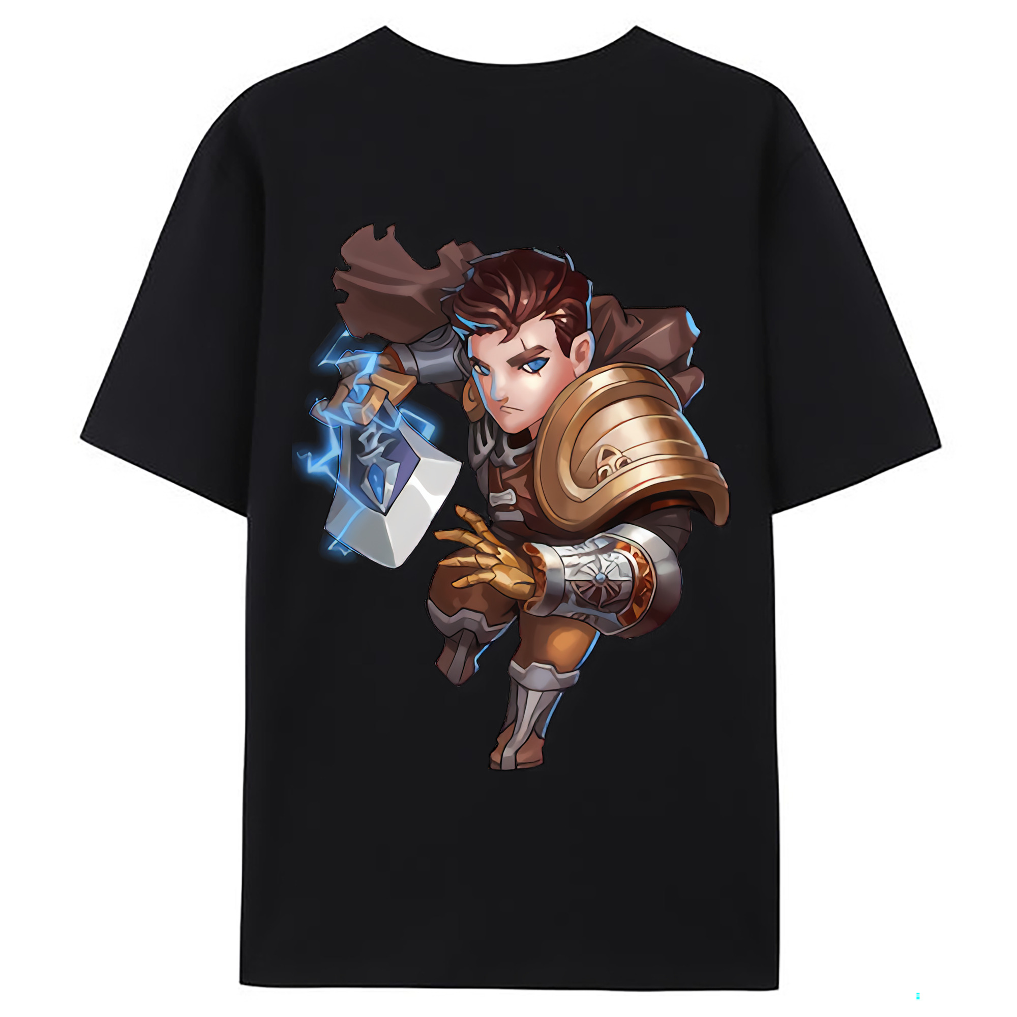 （画像用） リーグ・オブ・レジェンド League of Legends LOL 綿100％ メンズ半袖Tシャツ（バックプリント） 通気性