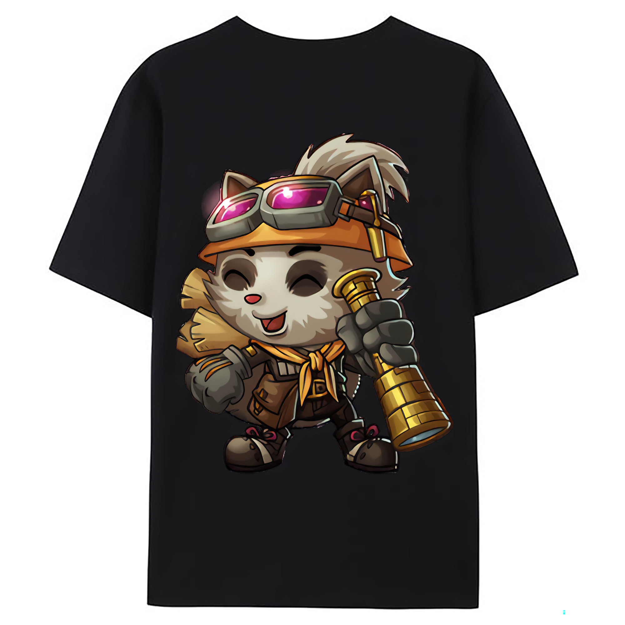 （画像用） リーグ・オブ・レジェンド League of Legends LOL 綿100％ メンズ半袖Tシャツ（バックプリント） 通気性