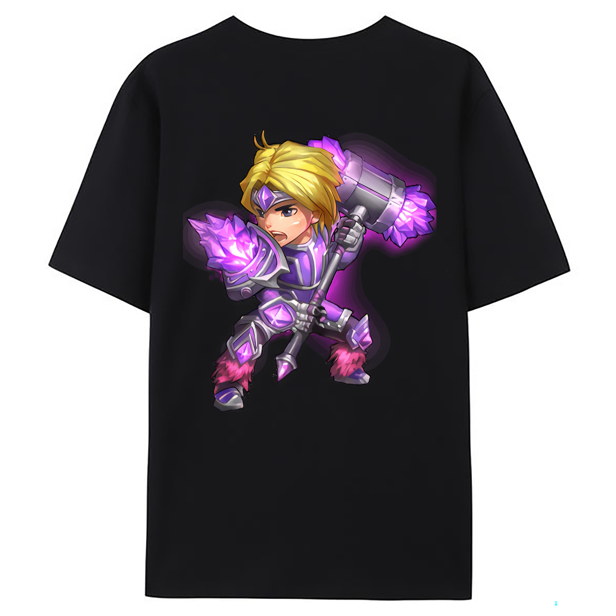 （画像用） リーグ・オブ・レジェンド League of Legends LOL 綿100％ メンズ半袖Tシャツ（バックプリント） 通気性
