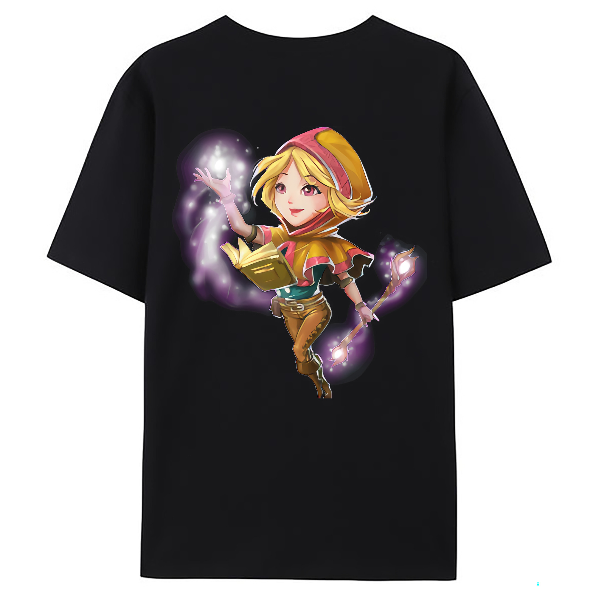 （画像用） リーグ・オブ・レジェンド League of Legends LOL 綿100％ メンズ半袖Tシャツ（バックプリント） 通気性