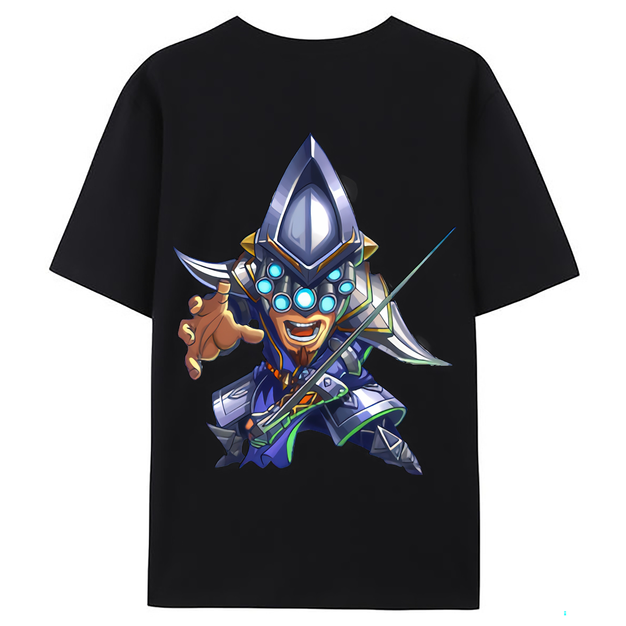 （画像用） リーグ・オブ・レジェンド League of Legends LOL 綿100％ メンズ半袖Tシャツ（バックプリント） 通気性