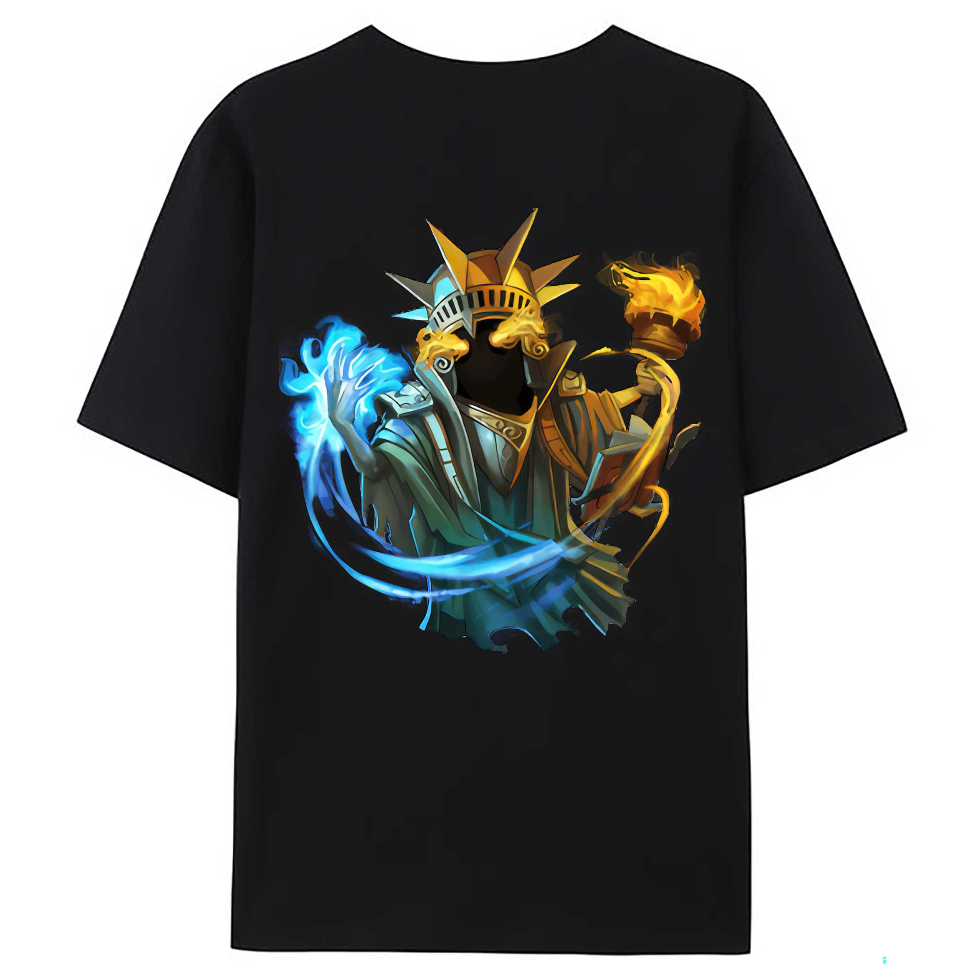 （画像用） リーグ・オブ・レジェンド League of Legends LOL 綿100％ メンズ半袖Tシャツ（バックプリント） 通気性