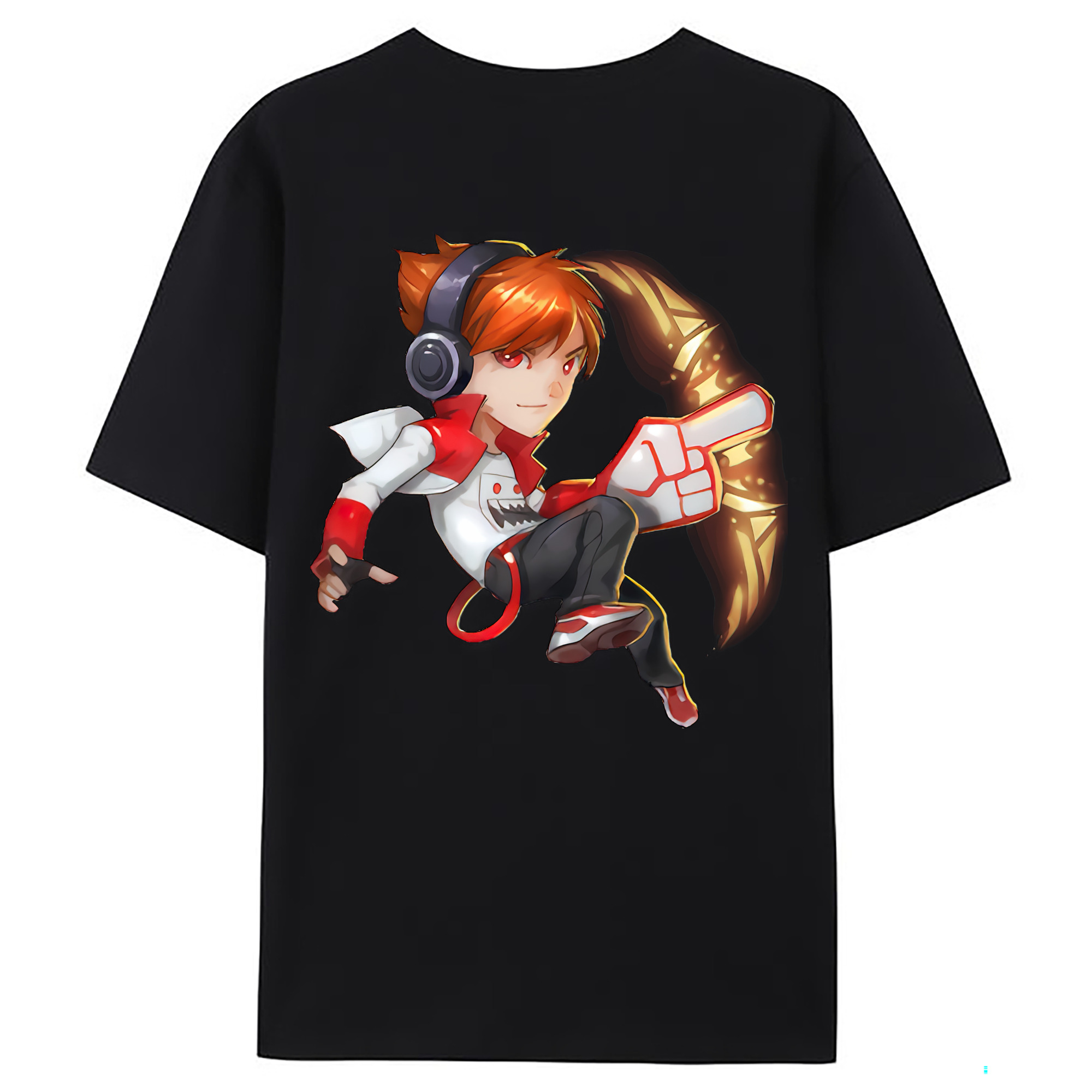 （画像用） リーグ・オブ・レジェンド League of Legends LOL 綿100％ メンズ半袖Tシャツ（バックプリント） 通気性