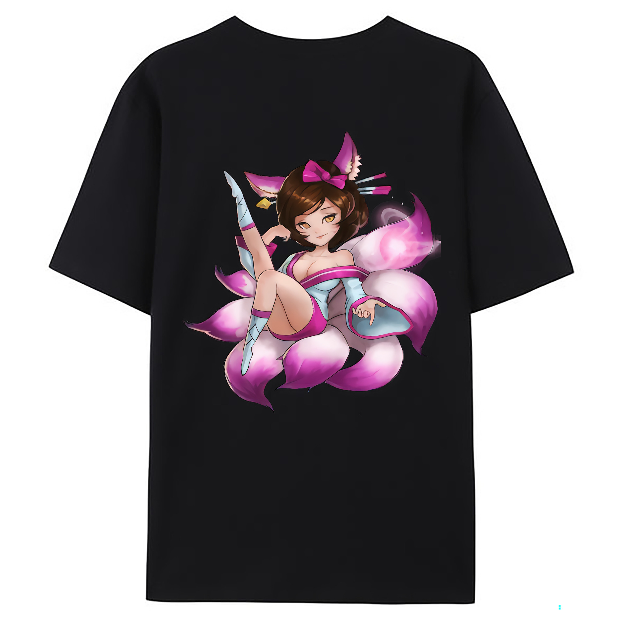（画像用） リーグ・オブ・レジェンド League of Legends LOL 綿100％ メンズ半袖Tシャツ（バックプリント） 通気性