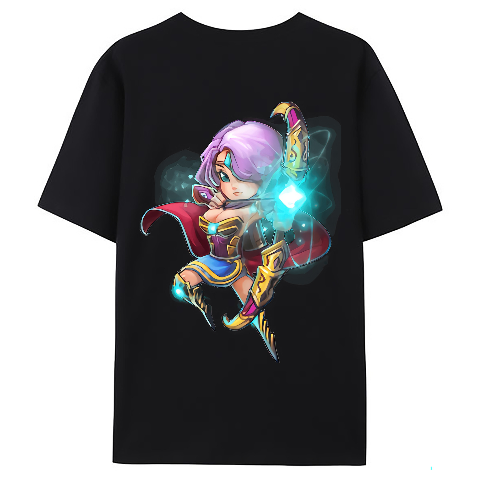 （画像用） リーグ・オブ・レジェンド League of Legends LOL 綿100％ メンズ半袖Tシャツ（バックプリント） 通気性
