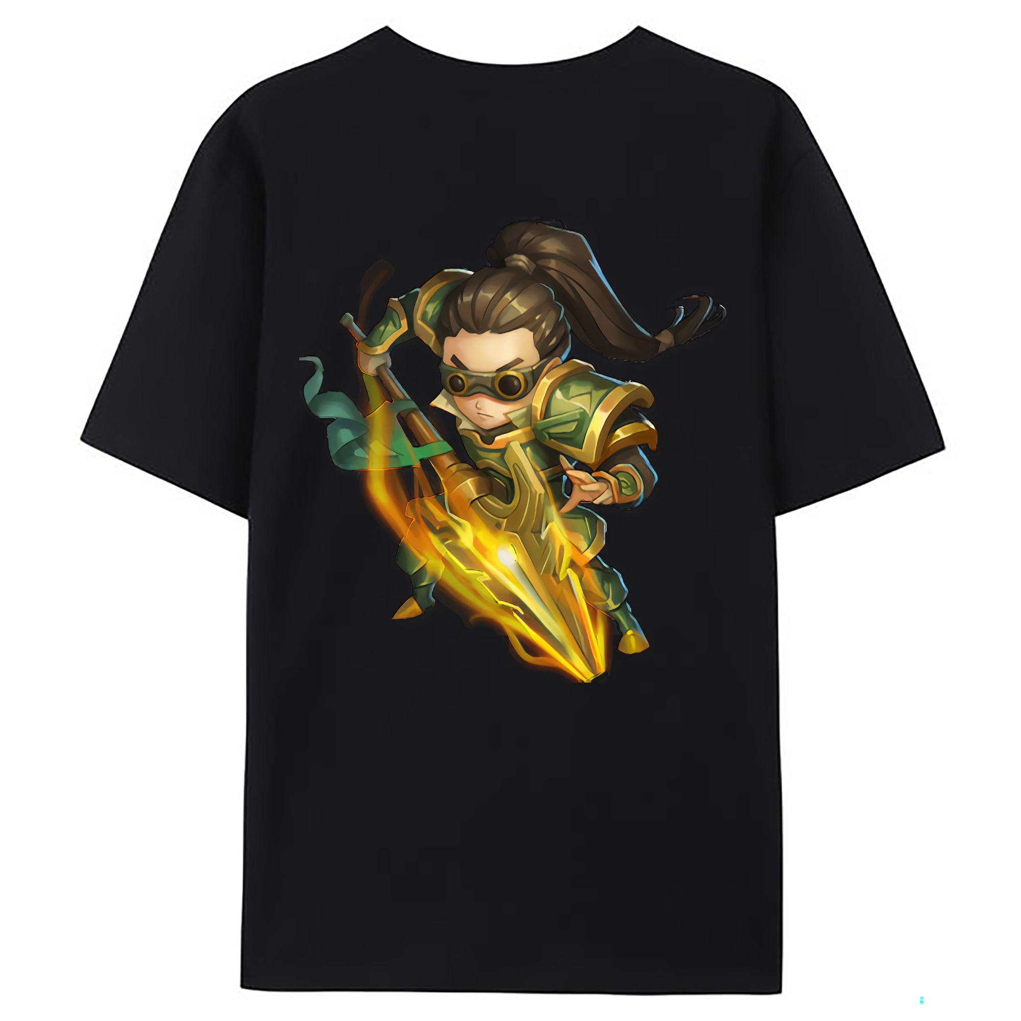 （画像用） リーグ・オブ・レジェンド League of Legends LOL 綿100％ メンズ半袖Tシャツ（バックプリント） 通気性