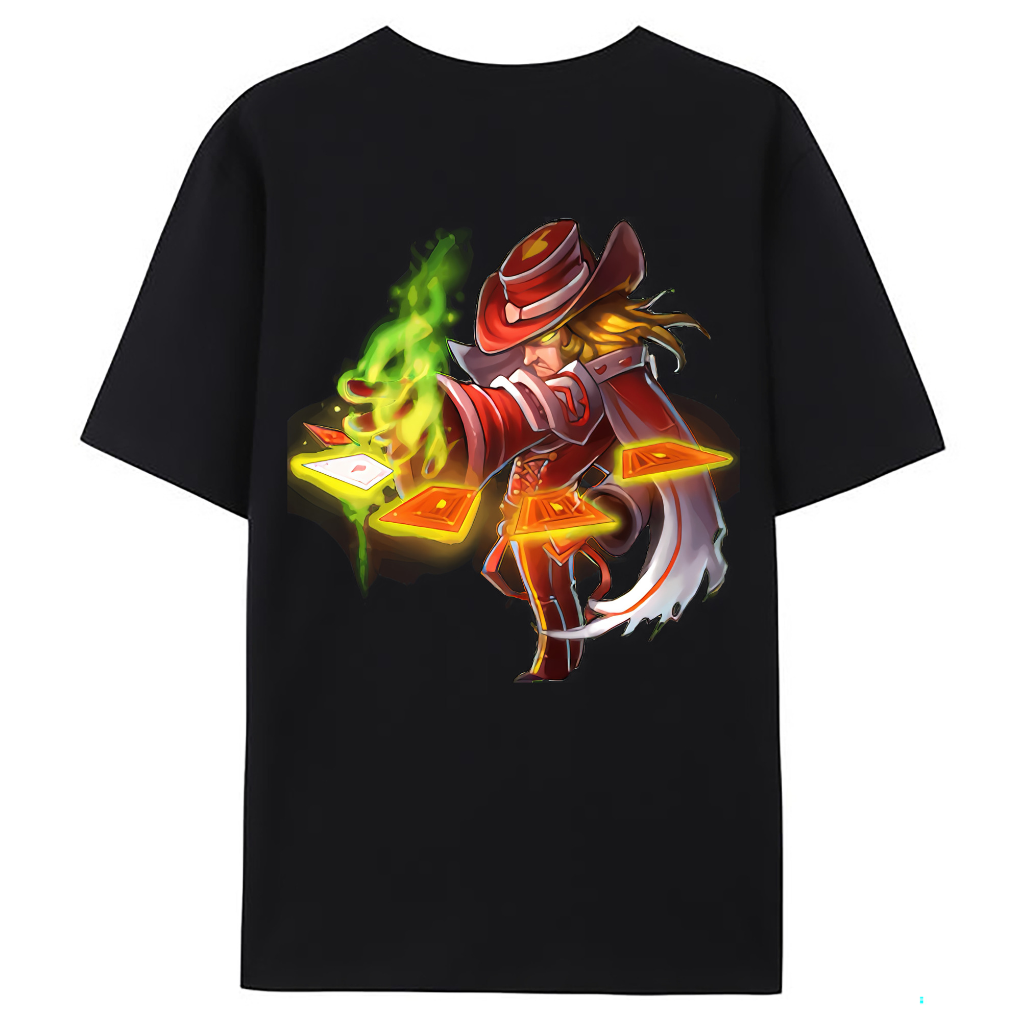 （画像用） リーグ・オブ・レジェンド League of Legends LOL 綿100％ メンズ半袖Tシャツ（バックプリント） 通気性