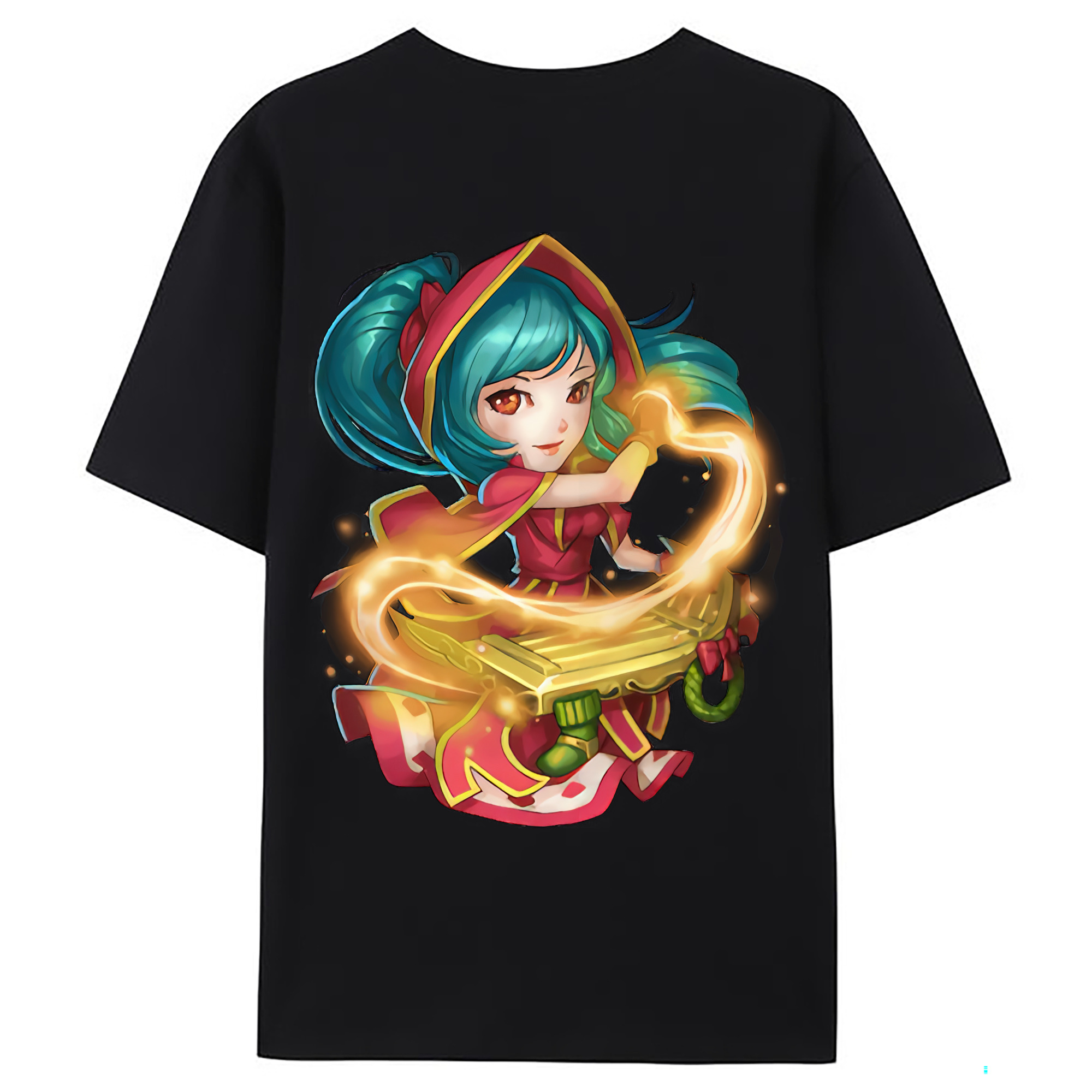 （画像用） リーグ・オブ・レジェンド League of Legends LOL 綿100％ メンズ半袖Tシャツ（バックプリント） 通気性