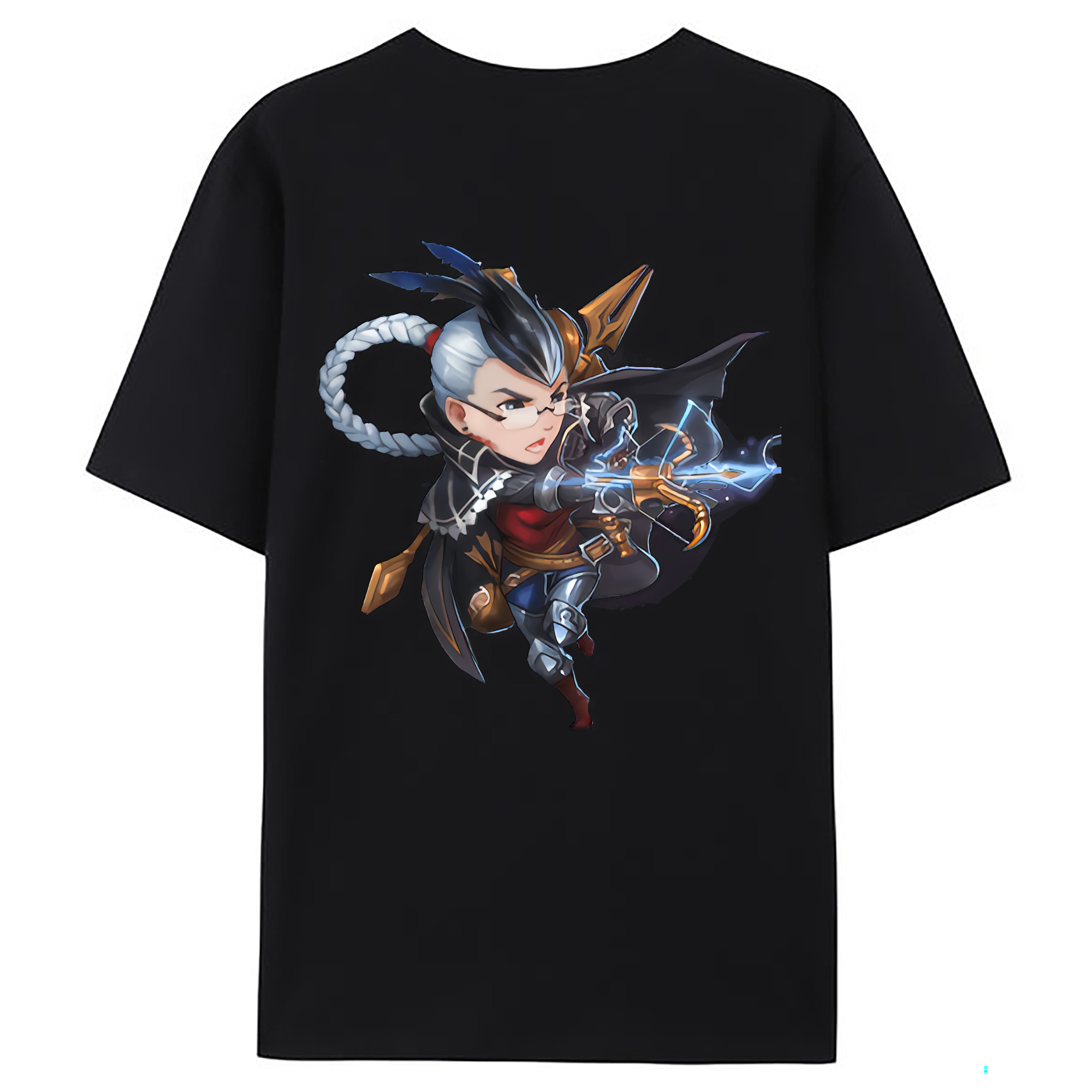 （画像用） リーグ・オブ・レジェンド League of Legends LOL 綿100％ メンズ半袖Tシャツ（バックプリント） 通気性