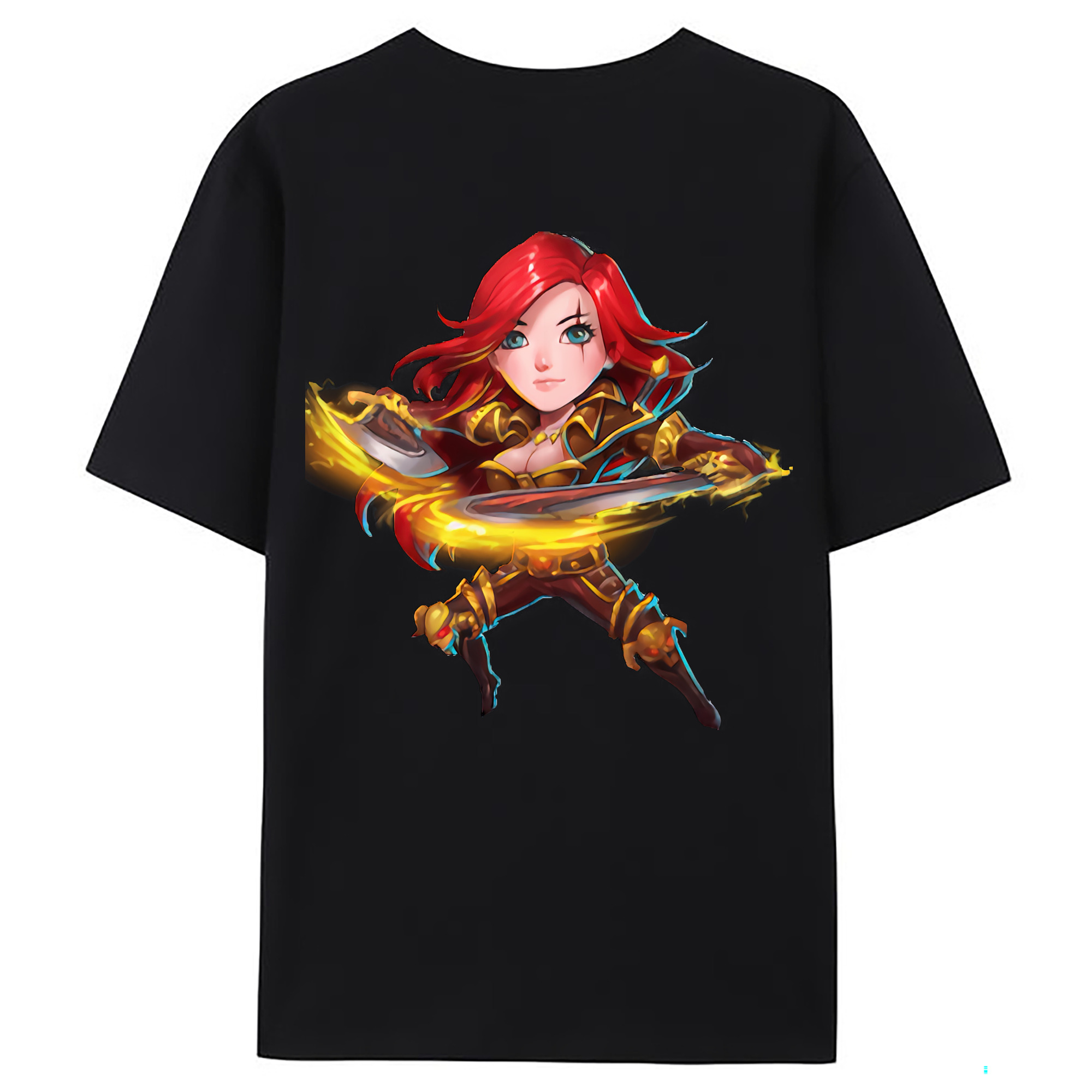 （画像用） リーグ・オブ・レジェンド League of Legends LOL 綿100％ メンズ半袖Tシャツ（バックプリント） 通気性