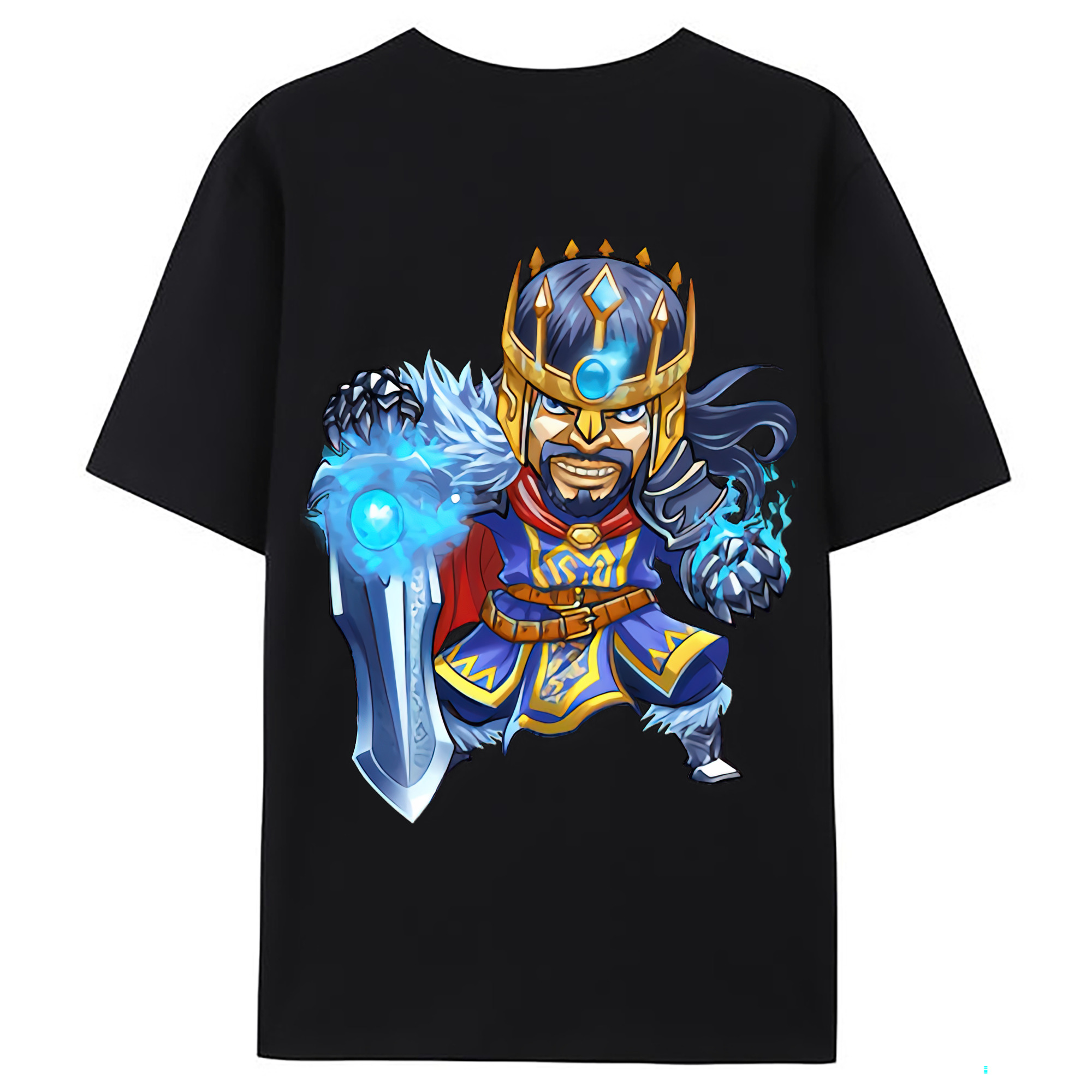（画像用） リーグ・オブ・レジェンド League of Legends LOL 綿100％ メンズ半袖Tシャツ（バックプリント） 通気性