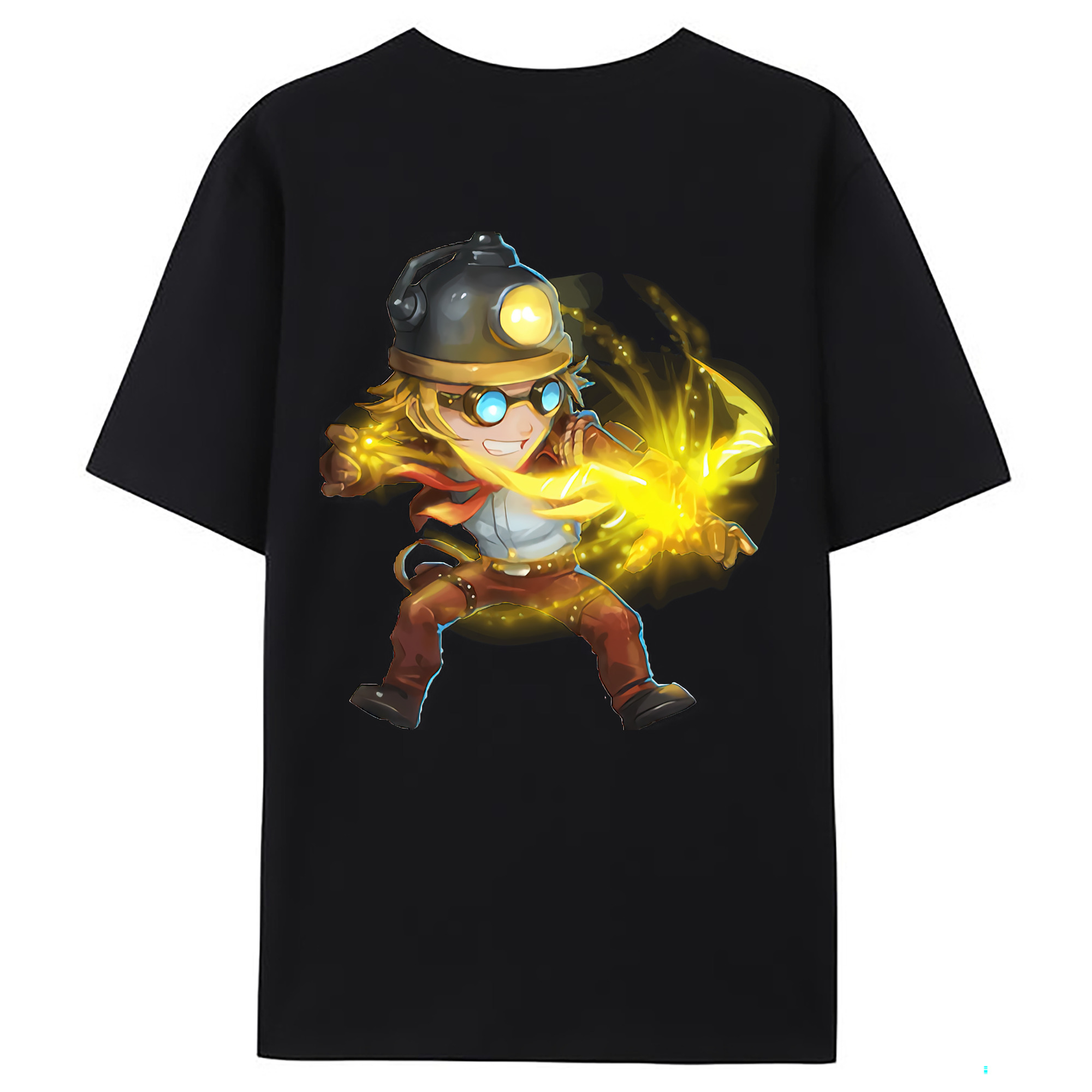 （画像用） リーグ・オブ・レジェンド League of Legends LOL 綿100％ メンズ半袖Tシャツ（バックプリント） 通気性
