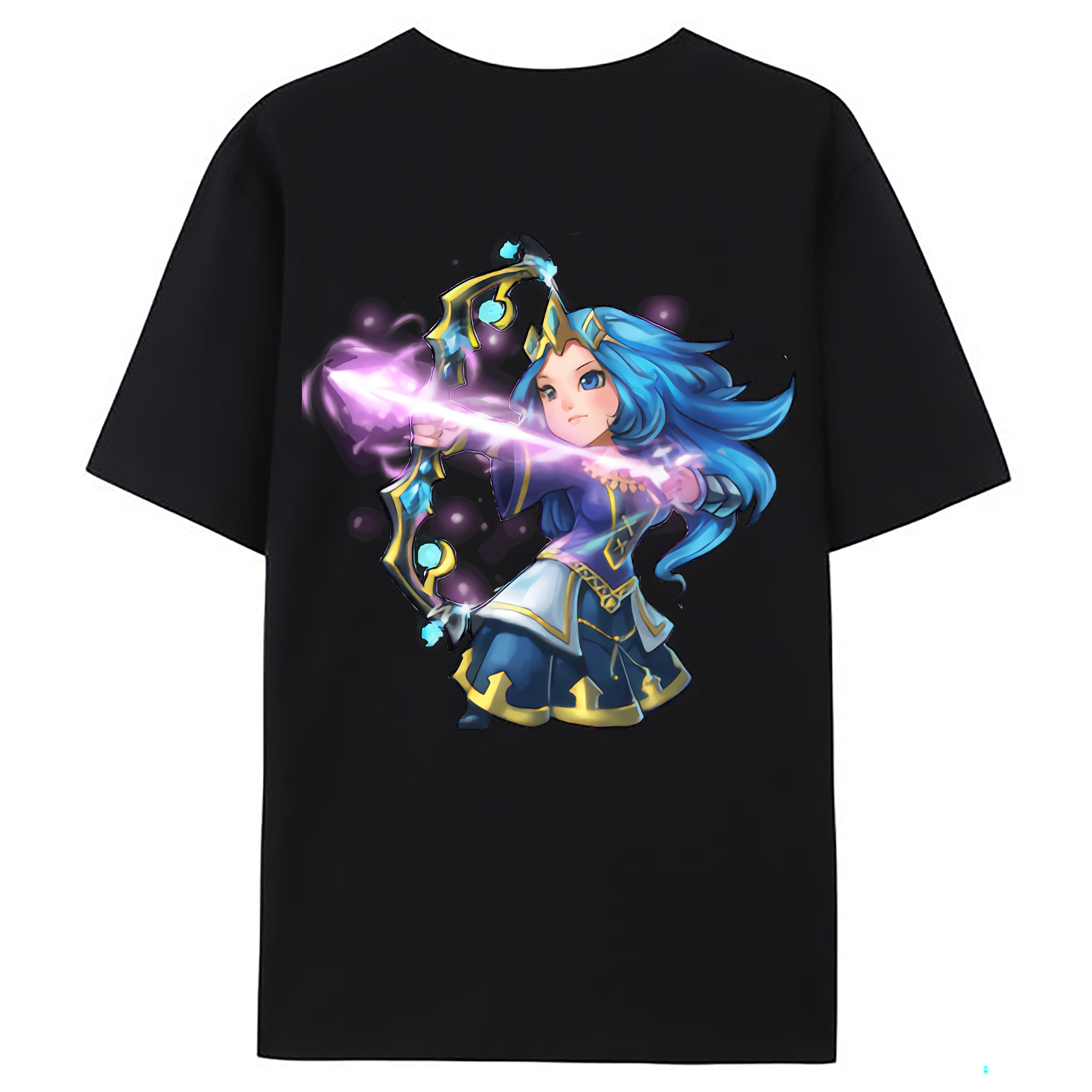 （画像用） リーグ・オブ・レジェンド League of Legends LOL 綿100％ メンズ半袖Tシャツ（バックプリント） 通気性