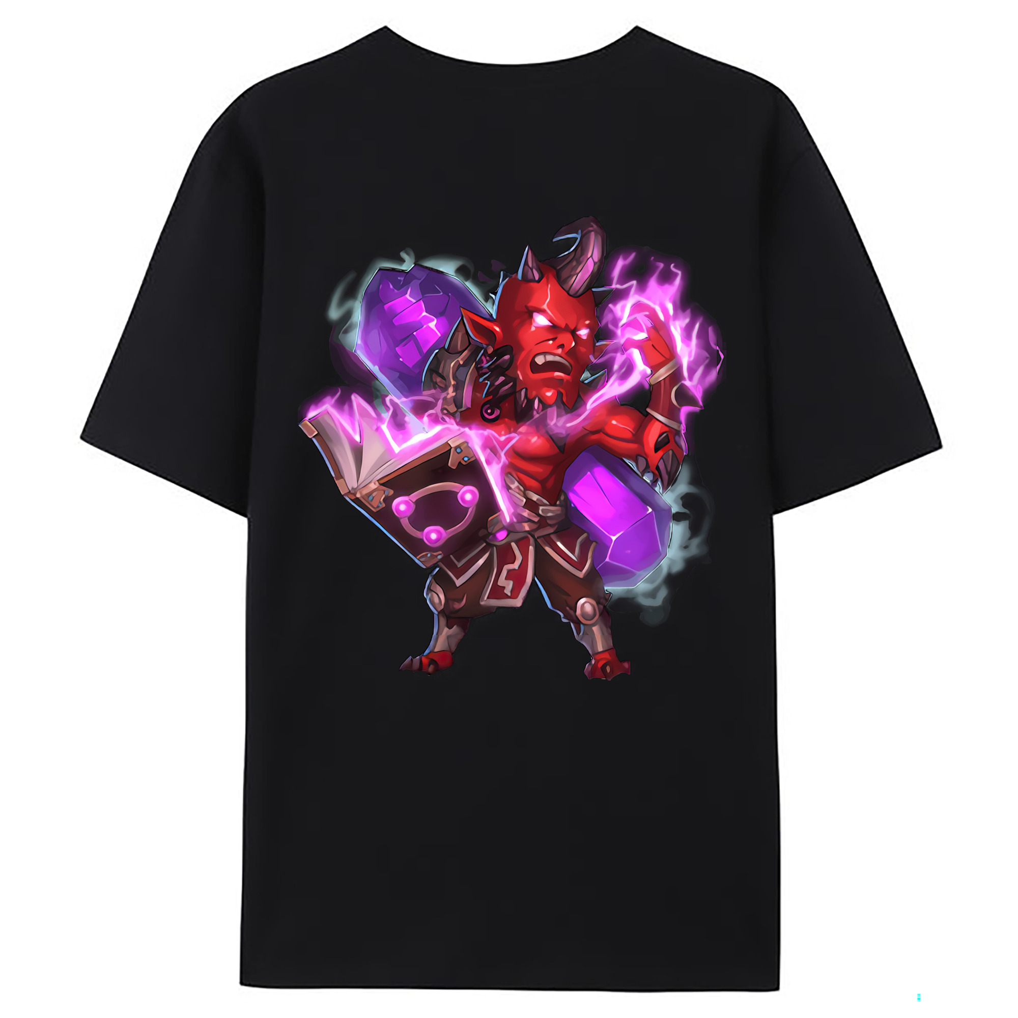 （画像用） リーグ・オブ・レジェンド League of Legends LOL 綿100％ メンズ半袖Tシャツ（バックプリント） 通気性