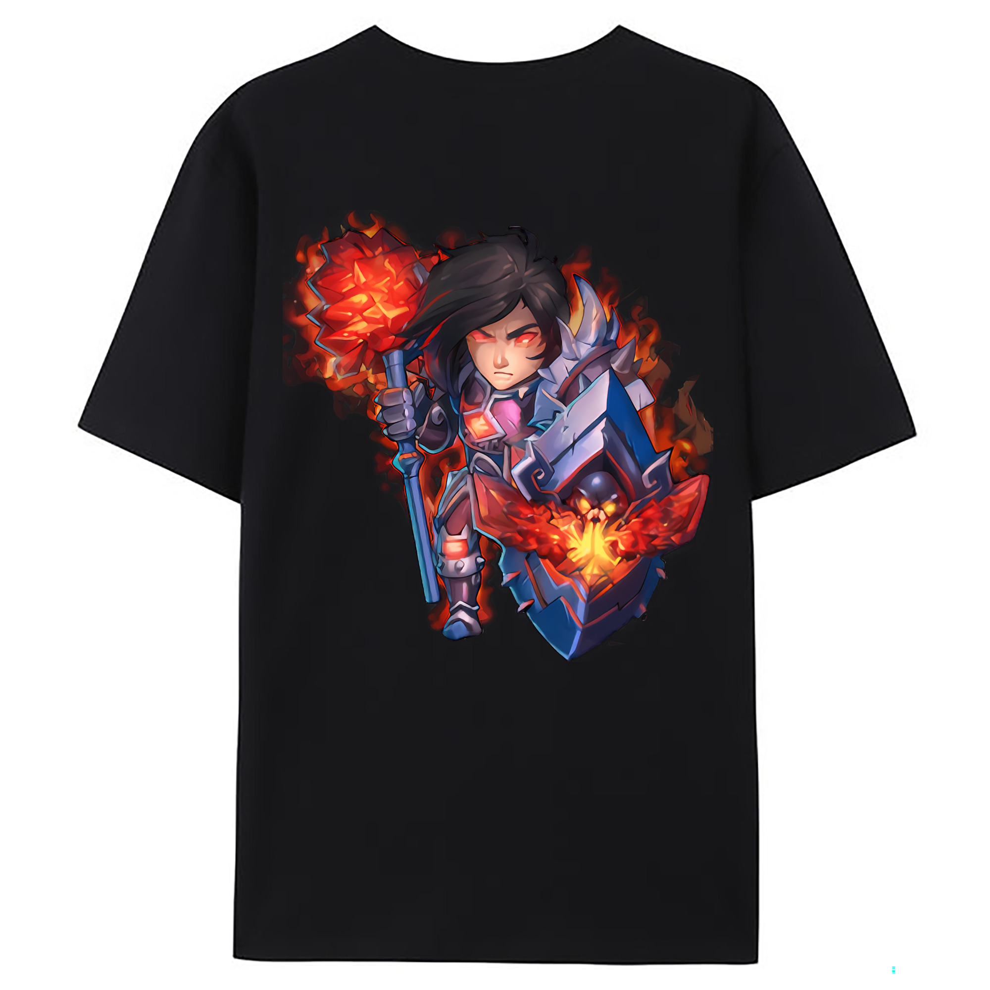 （画像用） リーグ・オブ・レジェンド League of Legends LOL 綿100％ メンズ半袖Tシャツ（バックプリント） 通気性