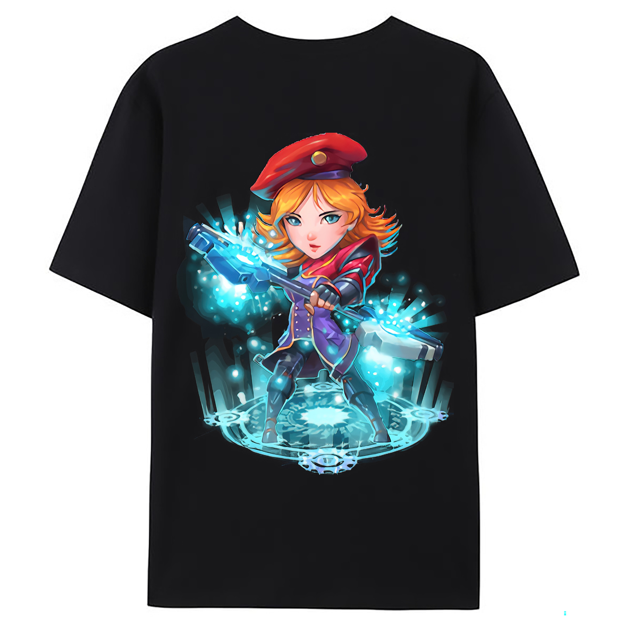 （画像用） リーグ・オブ・レジェンド League of Legends LOL 綿100％ メンズ半袖Tシャツ（バックプリント） 通気性