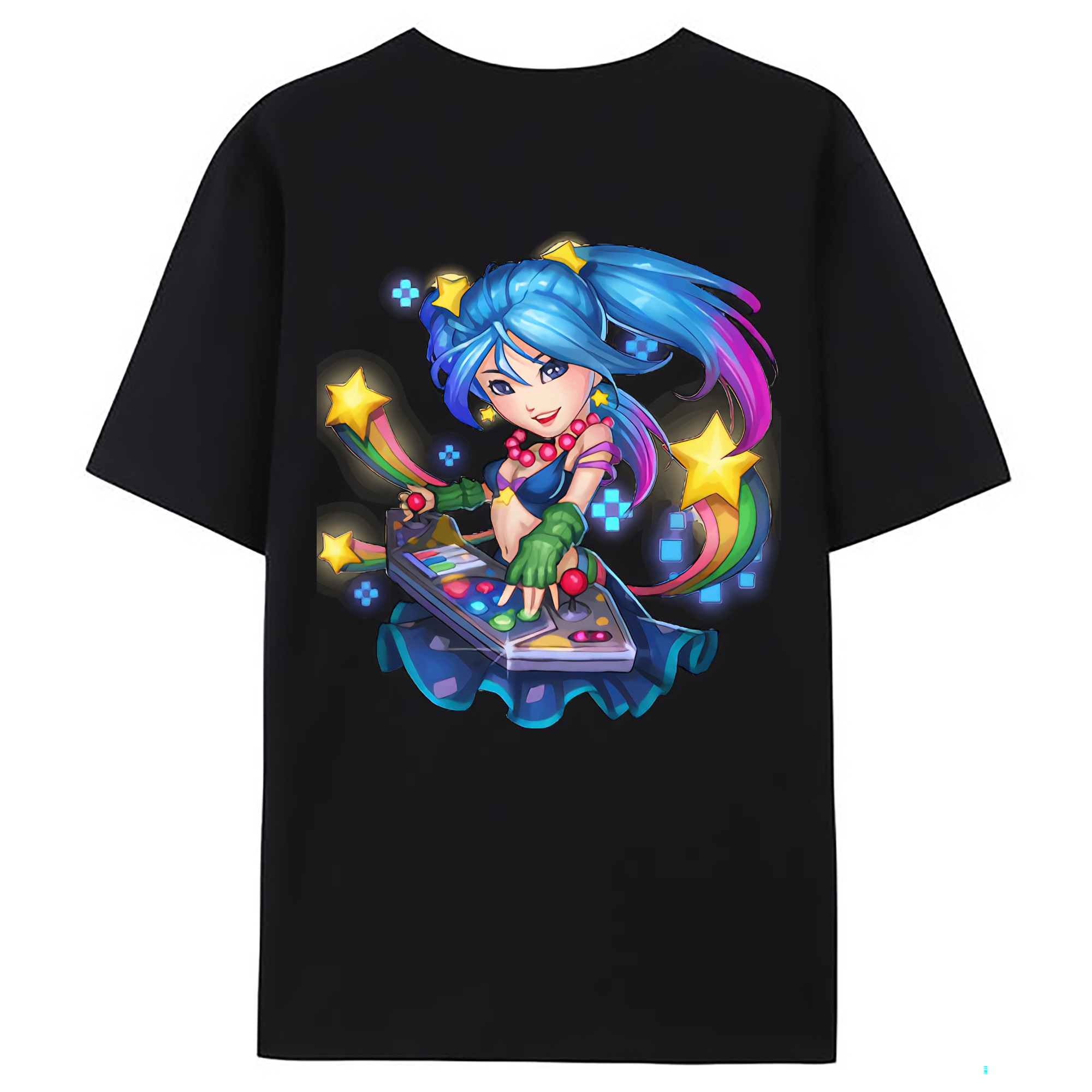 （画像用） リーグ・オブ・レジェンド League of Legends LOL 綿100％ メンズ半袖Tシャツ（バックプリント） 通気性