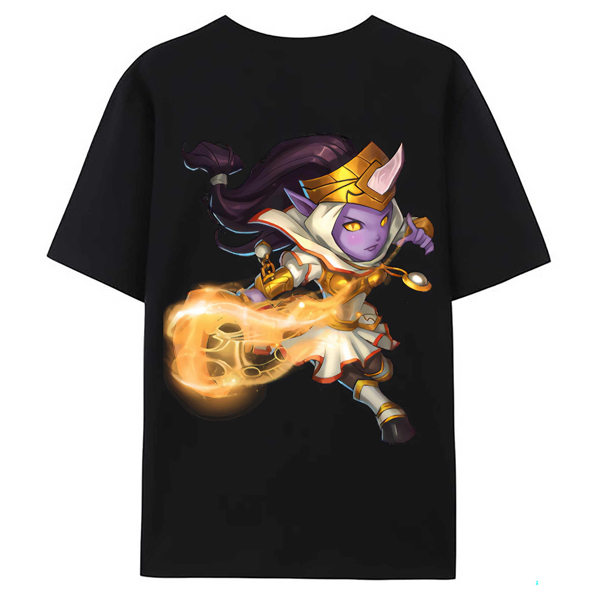 （画像用） リーグ・オブ・レジェンド League of Legends LOL 綿100％ メンズ半袖Tシャツ（バックプリント） 通気性