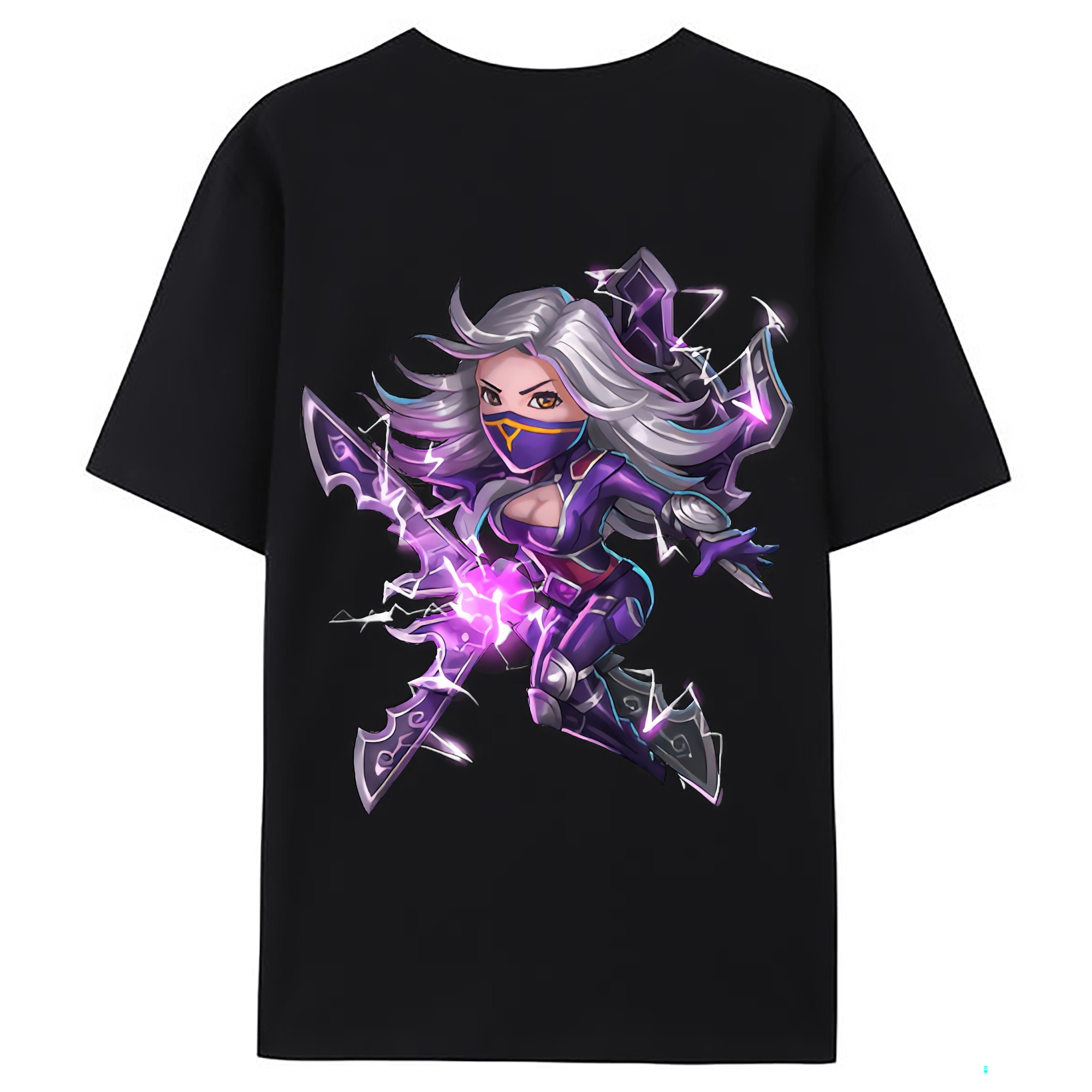 （画像用） リーグ・オブ・レジェンド League of Legends LOL 綿100％ メンズ半袖Tシャツ（バックプリント） 通気性