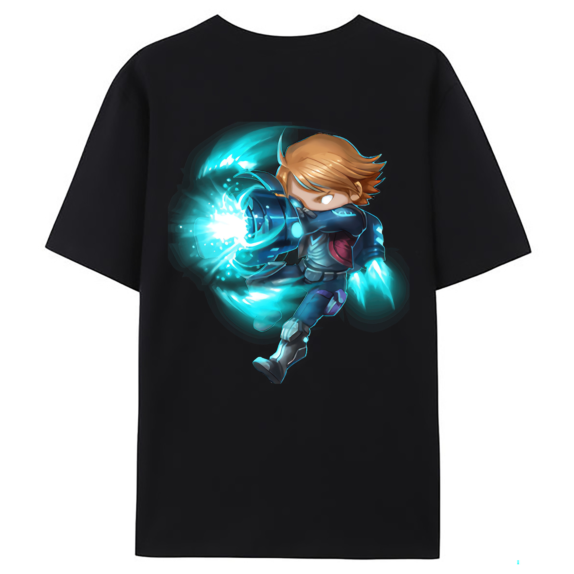 （画像用） リーグ・オブ・レジェンド League of Legends LOL 綿100％ メンズ半袖Tシャツ（バックプリント） 通気性
