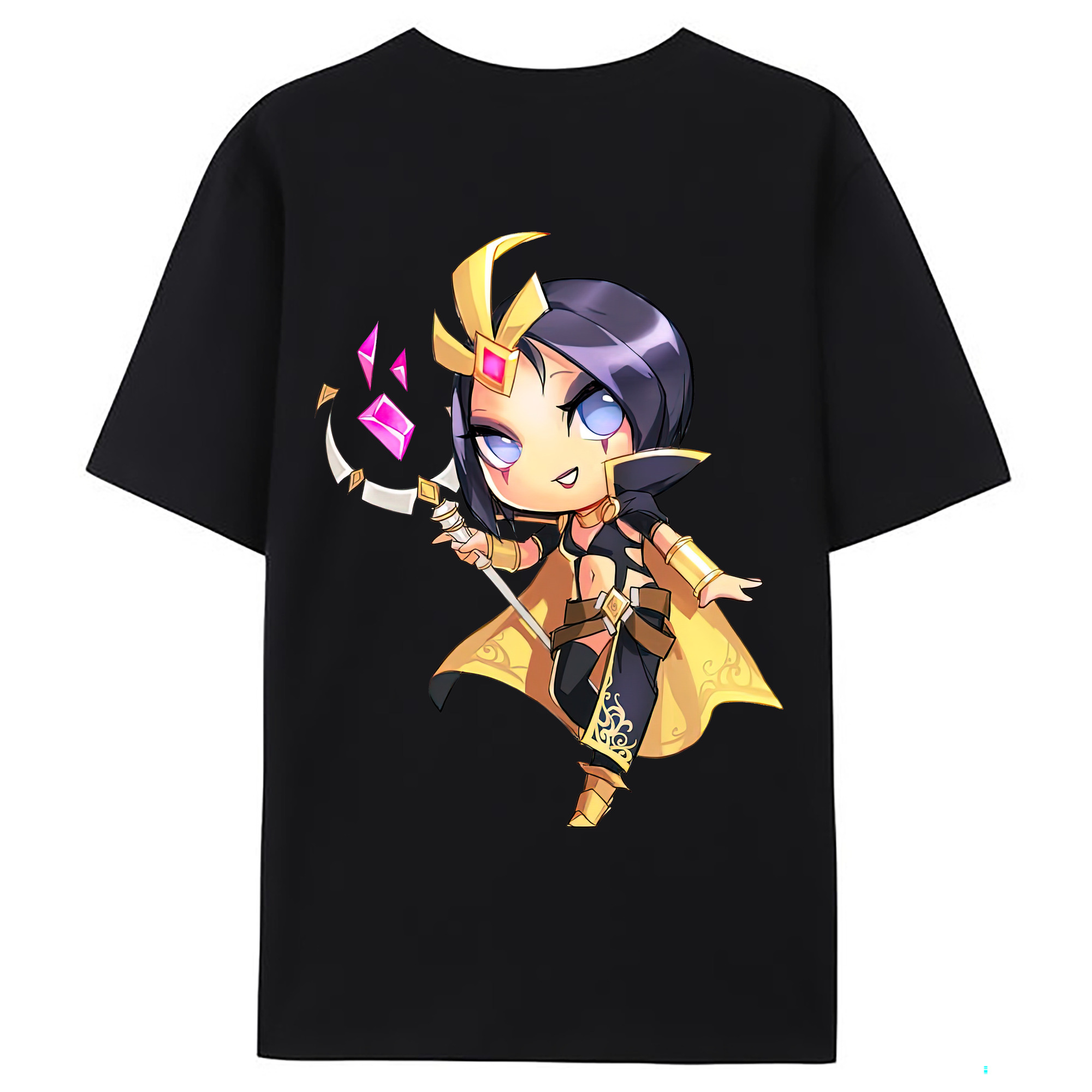 （画像用） リーグ・オブ・レジェンド League of Legends LOL 綿100％ メンズ半袖Tシャツ（バックプリント） 通気性