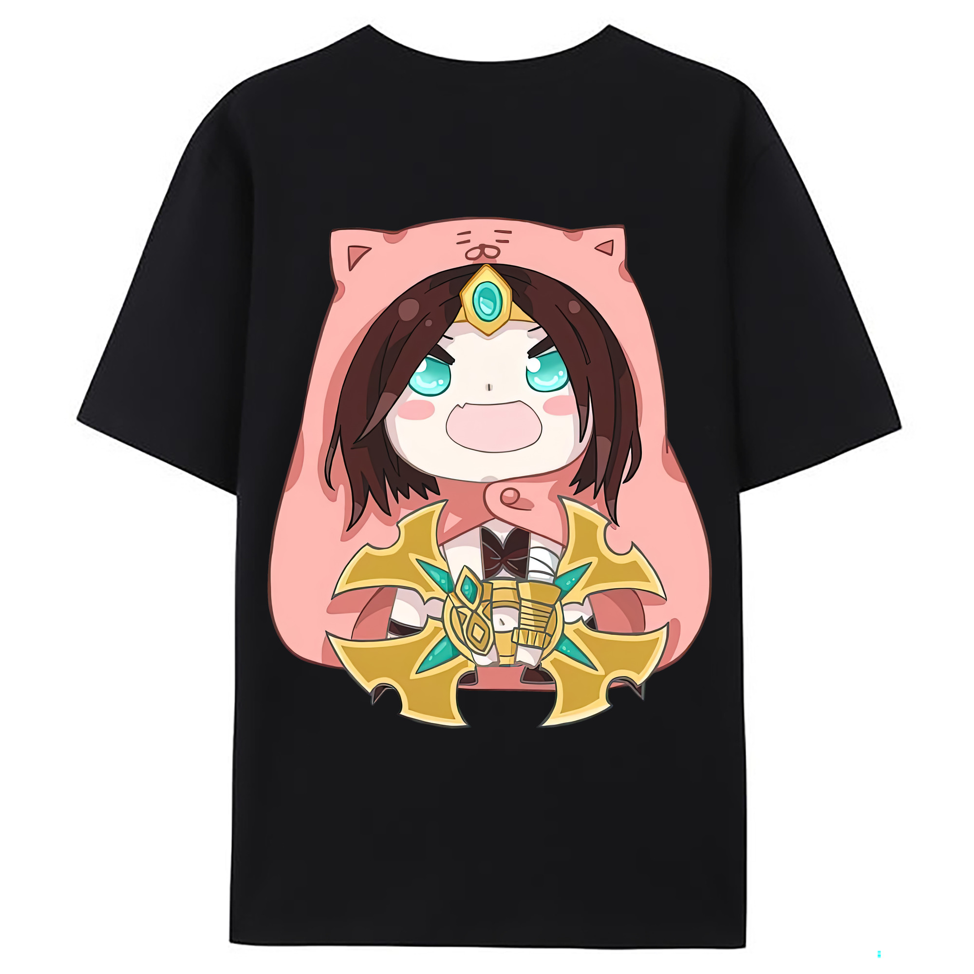 （画像用） リーグ・オブ・レジェンド League of Legends LOL 綿100％ メンズ半袖Tシャツ（バックプリント） 通気性