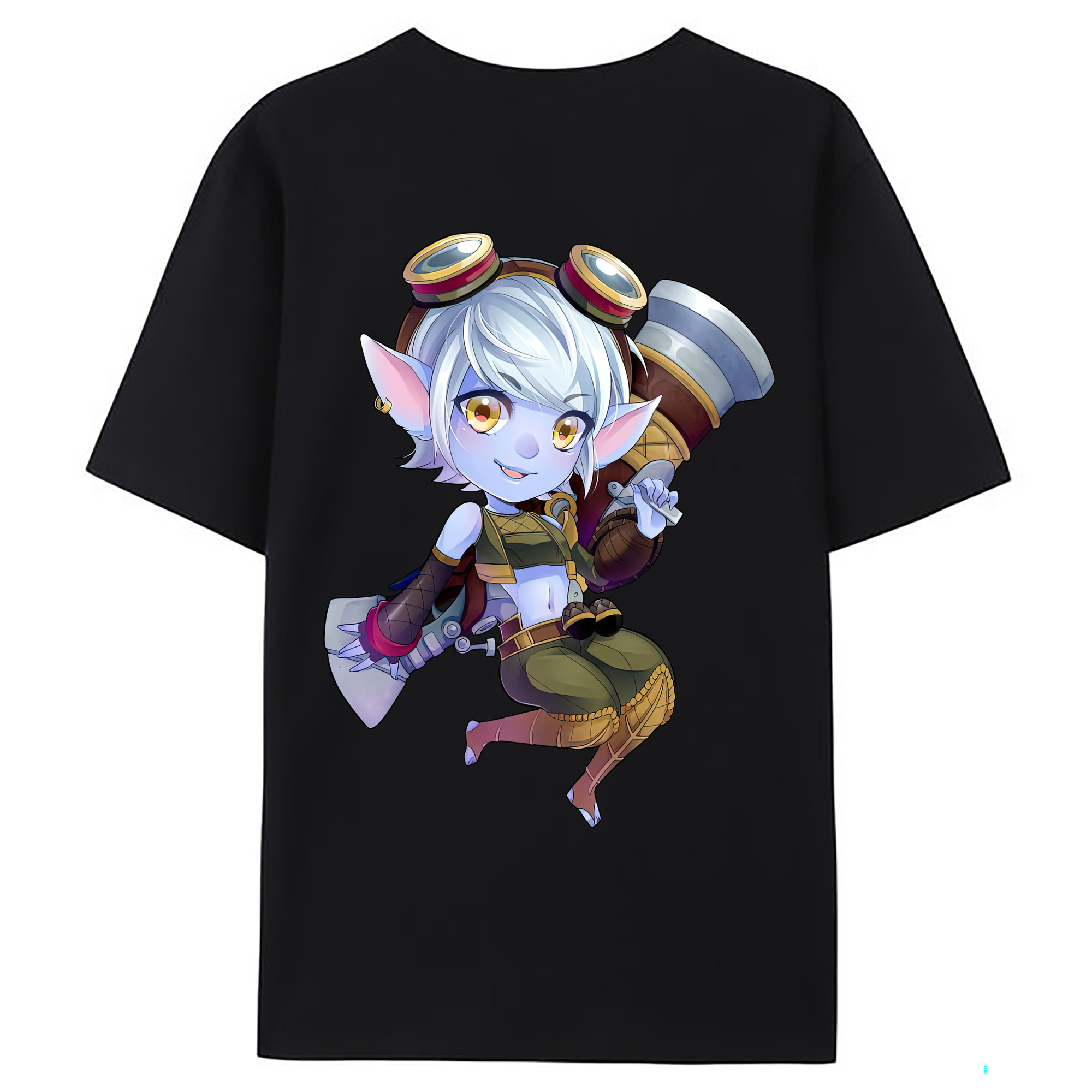 （画像用） リーグ・オブ・レジェンド League of Legends LOL 綿100％ メンズ半袖Tシャツ（バックプリント） 通気性