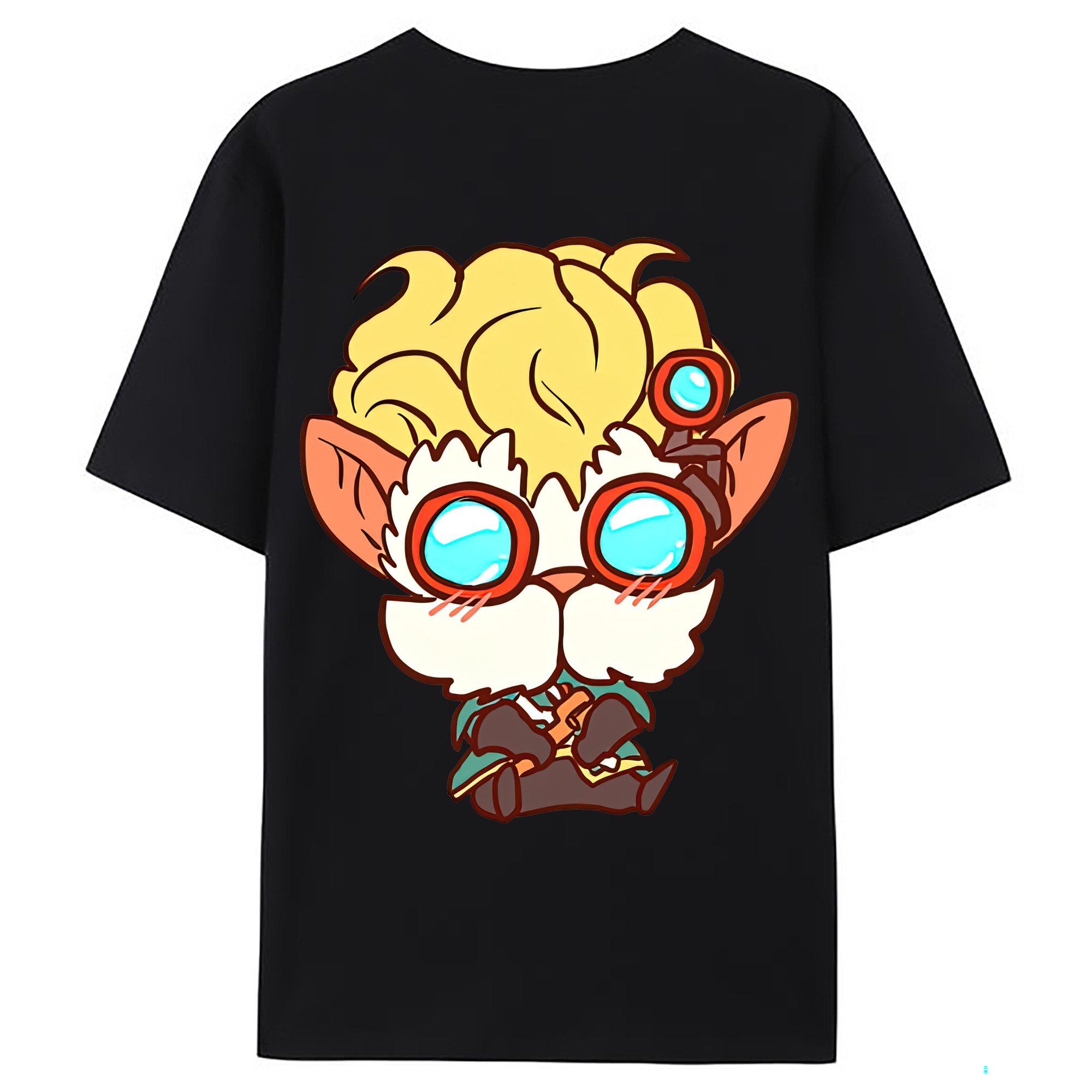 （画像用） リーグ・オブ・レジェンド League of Legends LOL 綿100％ メンズ半袖Tシャツ（バックプリント） 通気性