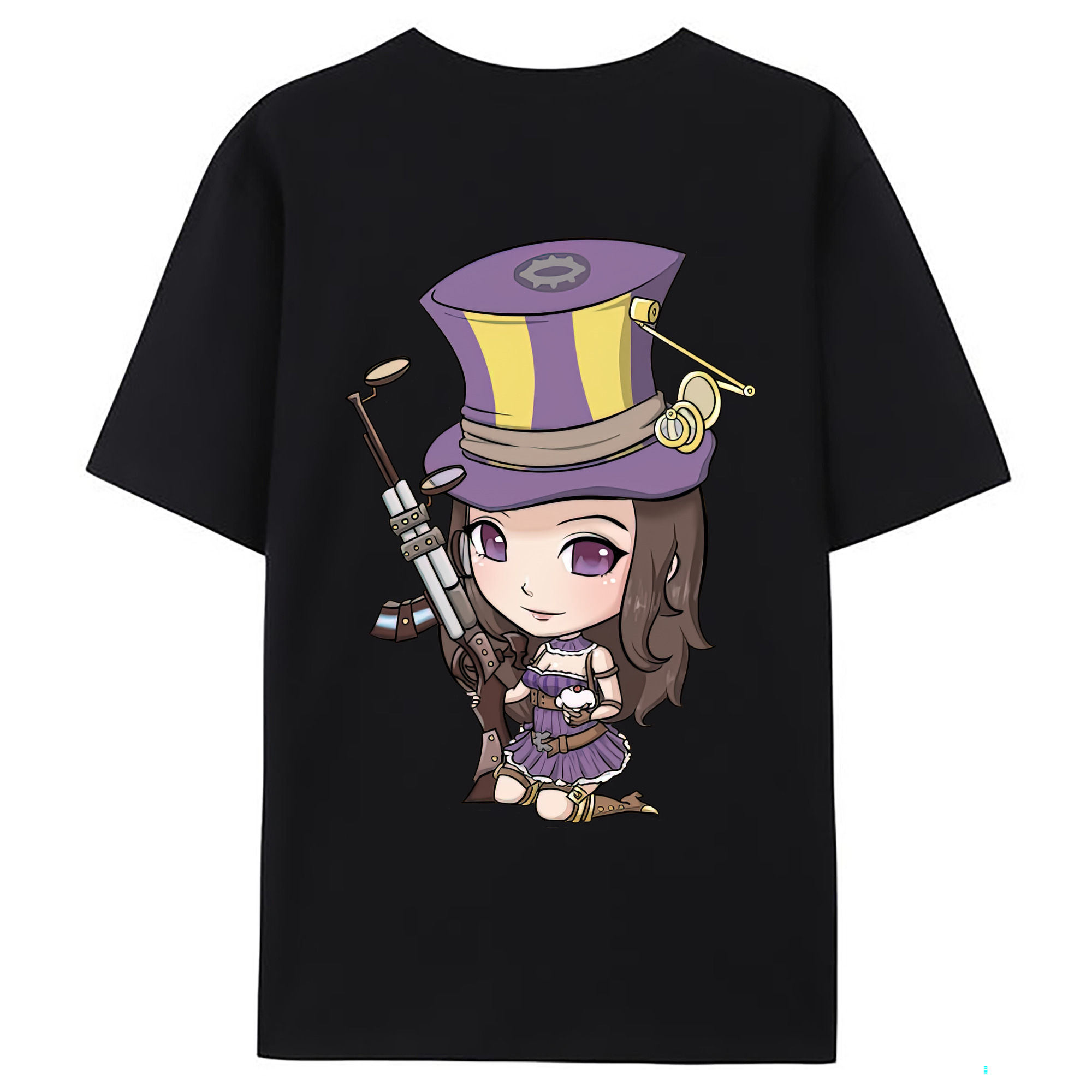 （画像用） リーグ・オブ・レジェンド League of Legends LOL 綿100％ メンズ半袖Tシャツ（バックプリント） 通気性